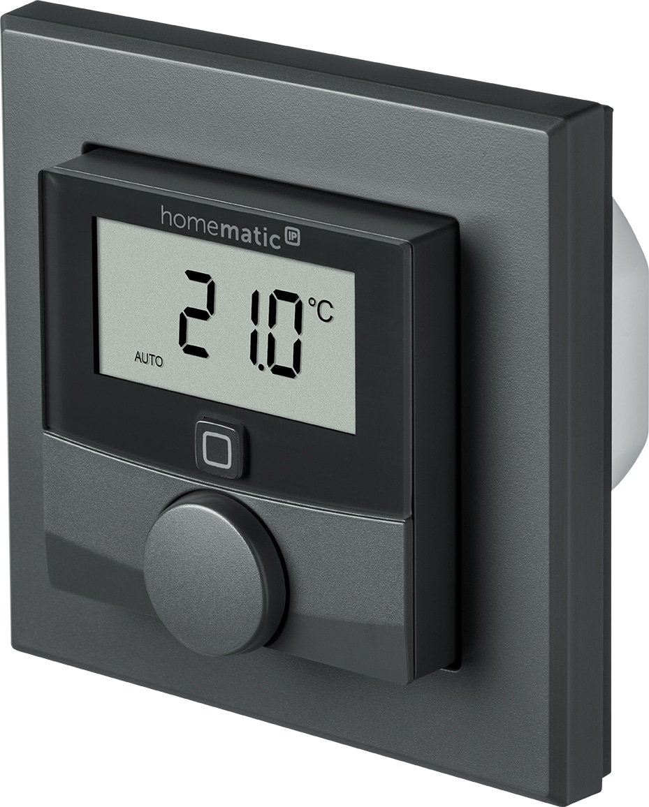 HOMEMATIC IP 159928A0, Wandthermostat mit Schaltausgang, anthrazit HOMEMATIC IP 159928A0, Wandthermostat mit Schaltausgang, anthrazit