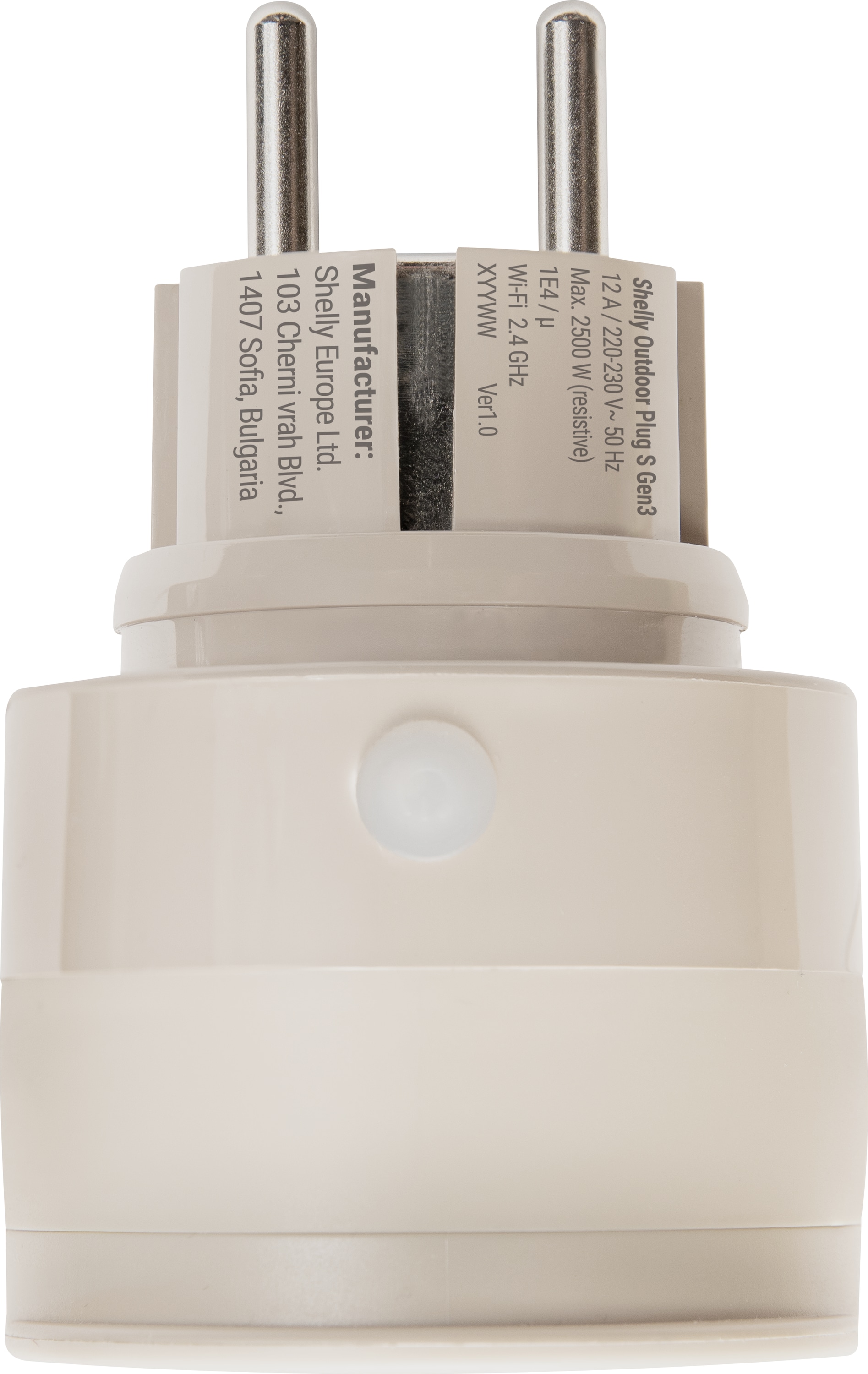 SHELLY WLAN-Steckdose Plug S Gen3, Outdoor, Matter