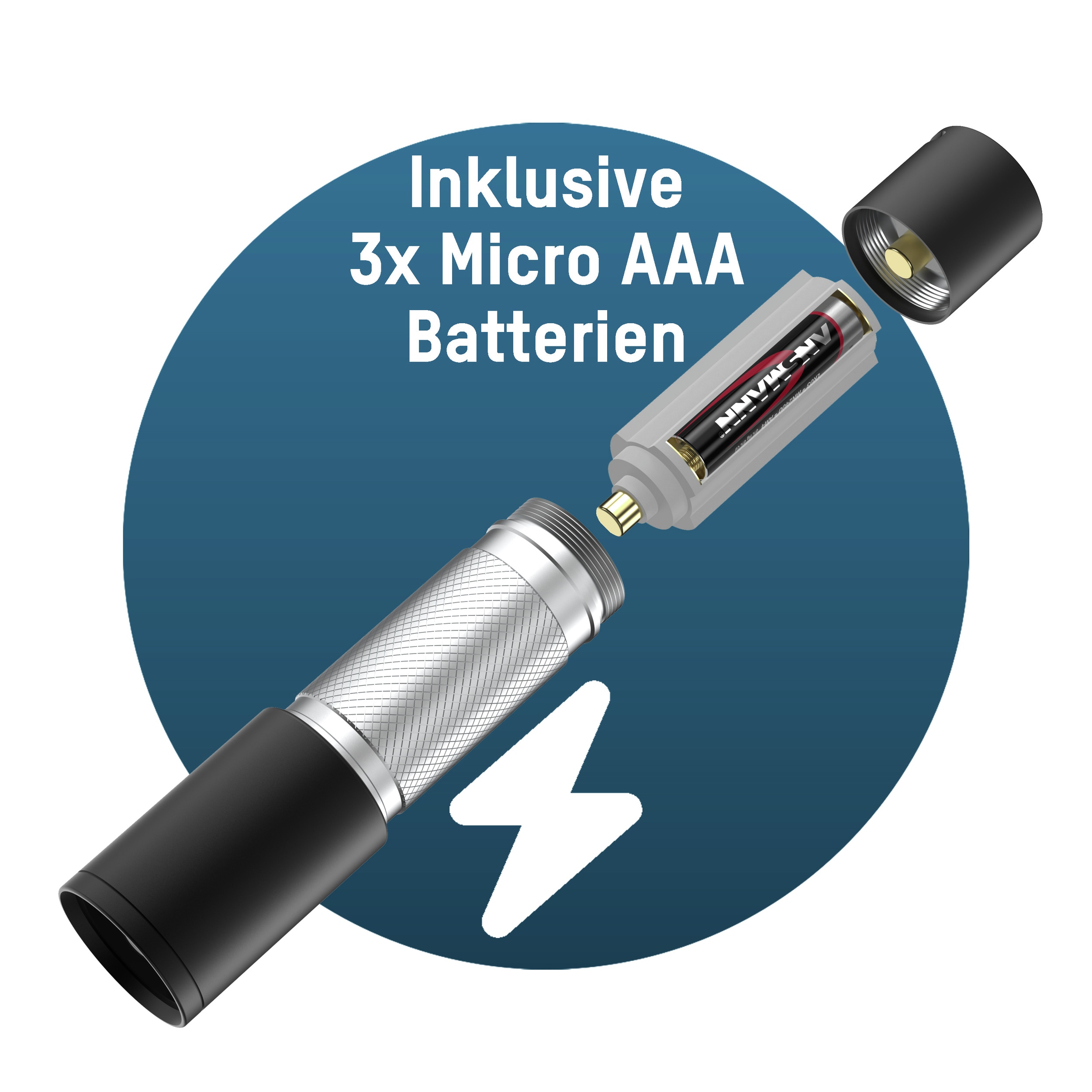 ANSMANN LED-Taschenlampe Daily Use 270B, 275 lm, batteriebetrieben ANSMANN LED-Taschenlampe Daily Use 270B, 275 lm, batteriebetrieben