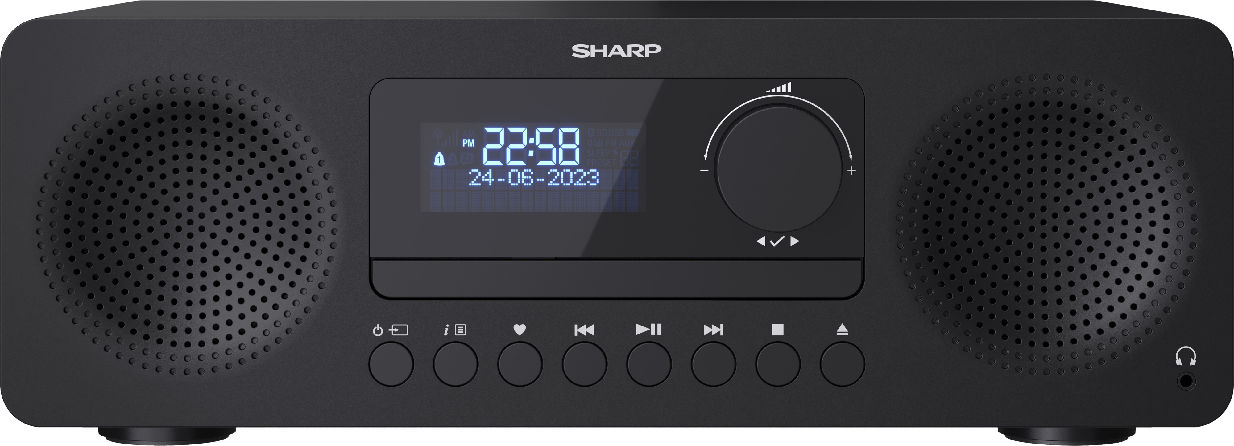 SHARP HiFi-Anlage XL-B720D, All-in-one, schwarz, DAB+, Bluetooth, MP3, CD SHARP HiFi-Anlage XL-B720D, All-in-one, schwarz, DAB+, Bluetooth, MP3, CD-Lafw.
