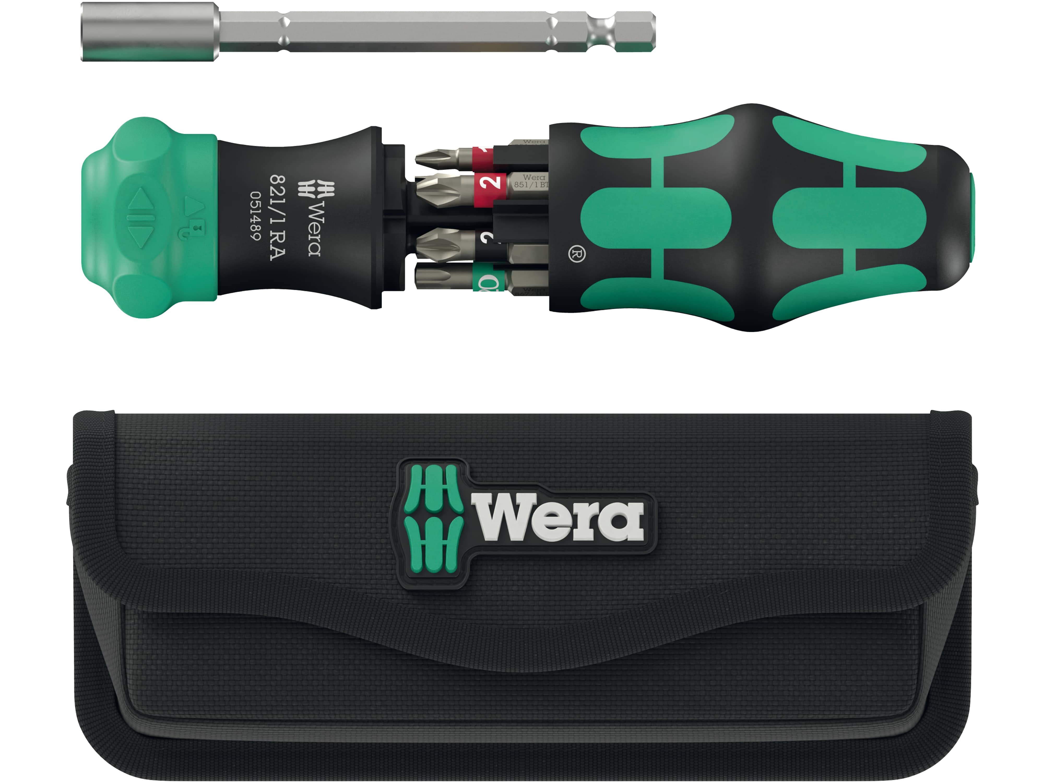 WERA Ratschenschraubendreher, Kraftform Kompakt 28 RA, 05051520001, 6-teilig