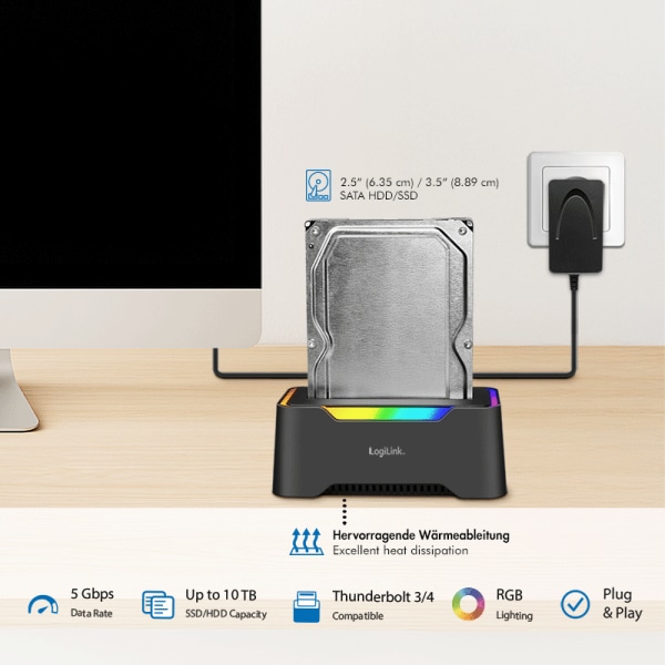 LOGILINK Dockingstation QP0035, USB 3.2 LOGILINK Dockingstation QP0035, USB 3.2