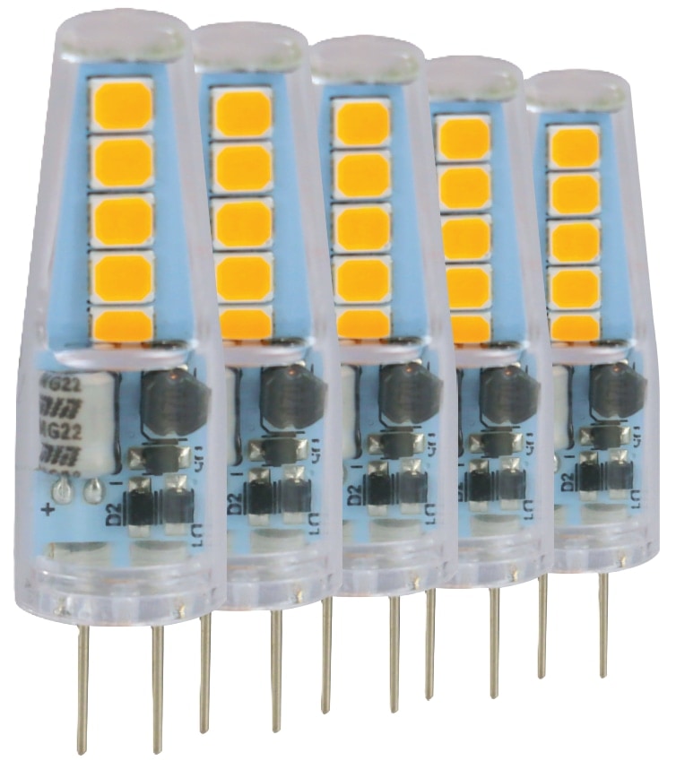 BLULAXA LED-Stiftsockellampe, EEK: F, G4, 1W, 100lm, 3000K, 5 Stück BLULAXA LED-Stiftsockellampe, EEK: F, G4, 1W, 100lm, 3000K, 5 Stück