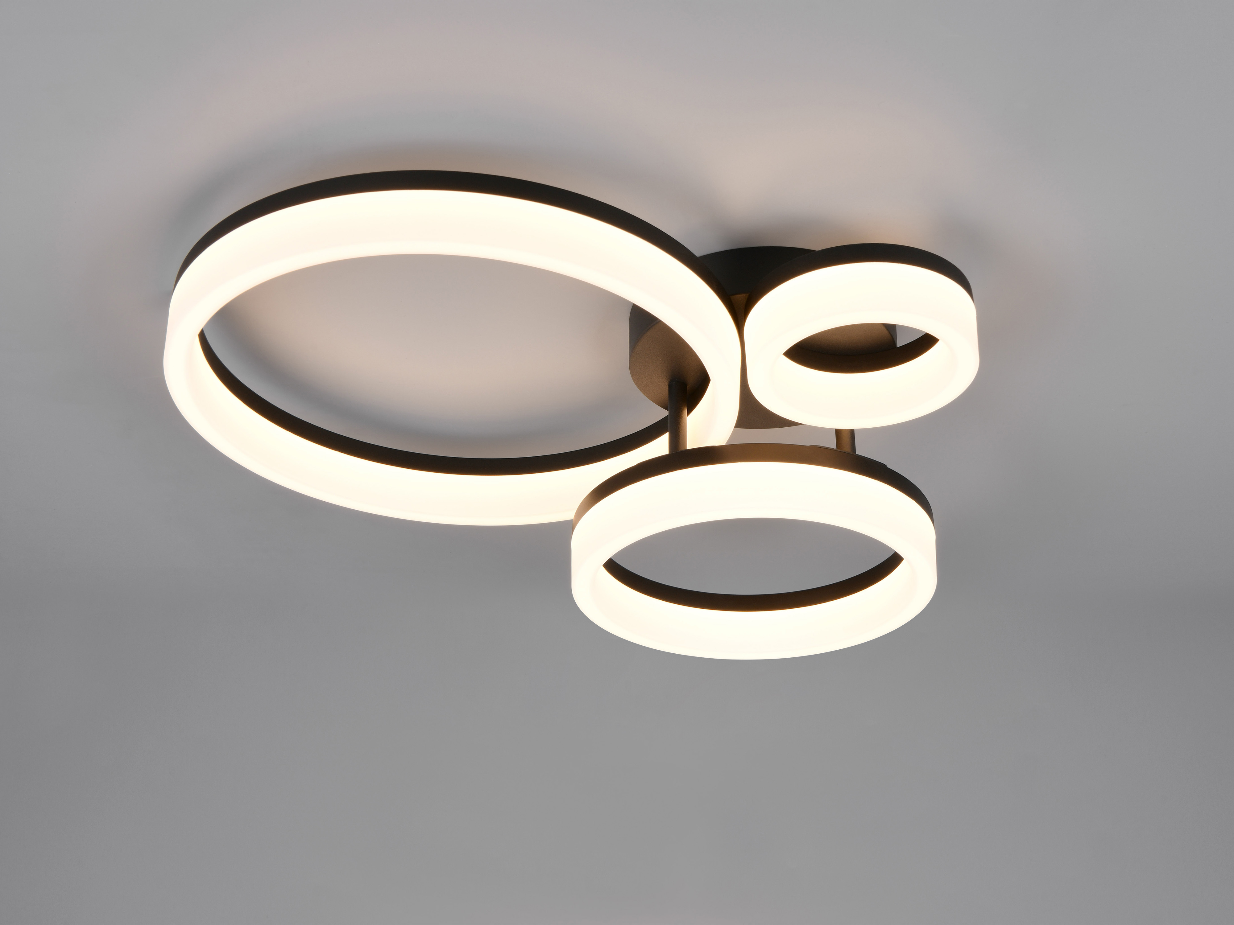 REALITY LED-Deckenleuchte Scope R63601332, 32W, 3000K, 4000lm, warmweiß, IP20, schwarz