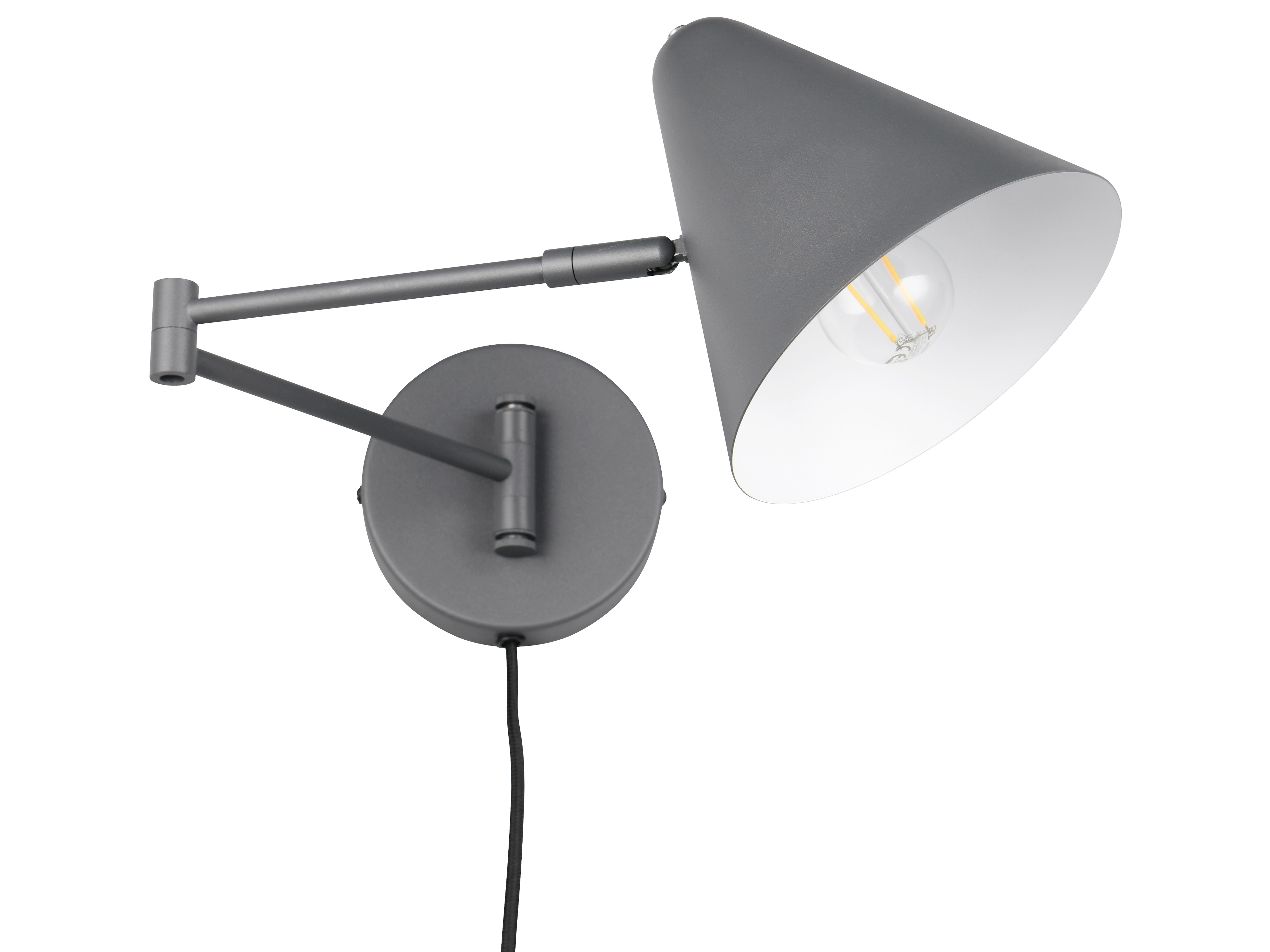 TRIO Wandleuchte Cosima 263970142, E14, ohne LM, IP20, anthrazit TRIO Wandleuchte Cosima 263970142, E14, ohne LM, IP20, anthrazit
