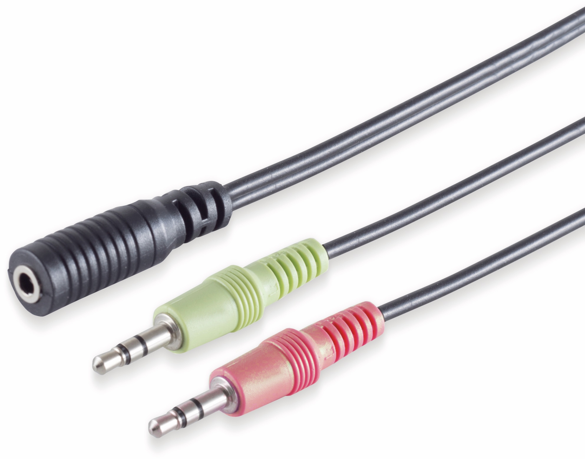 S-IMPULS Audioadapter, 15 cm, schwarz, 3,5mm Buchse auf 2x 3,5mm Stecker S-IMPULS Audioadapter, 15 cm, schwarz, 3,5mm Buchse auf 2x 3,5mm Stecker