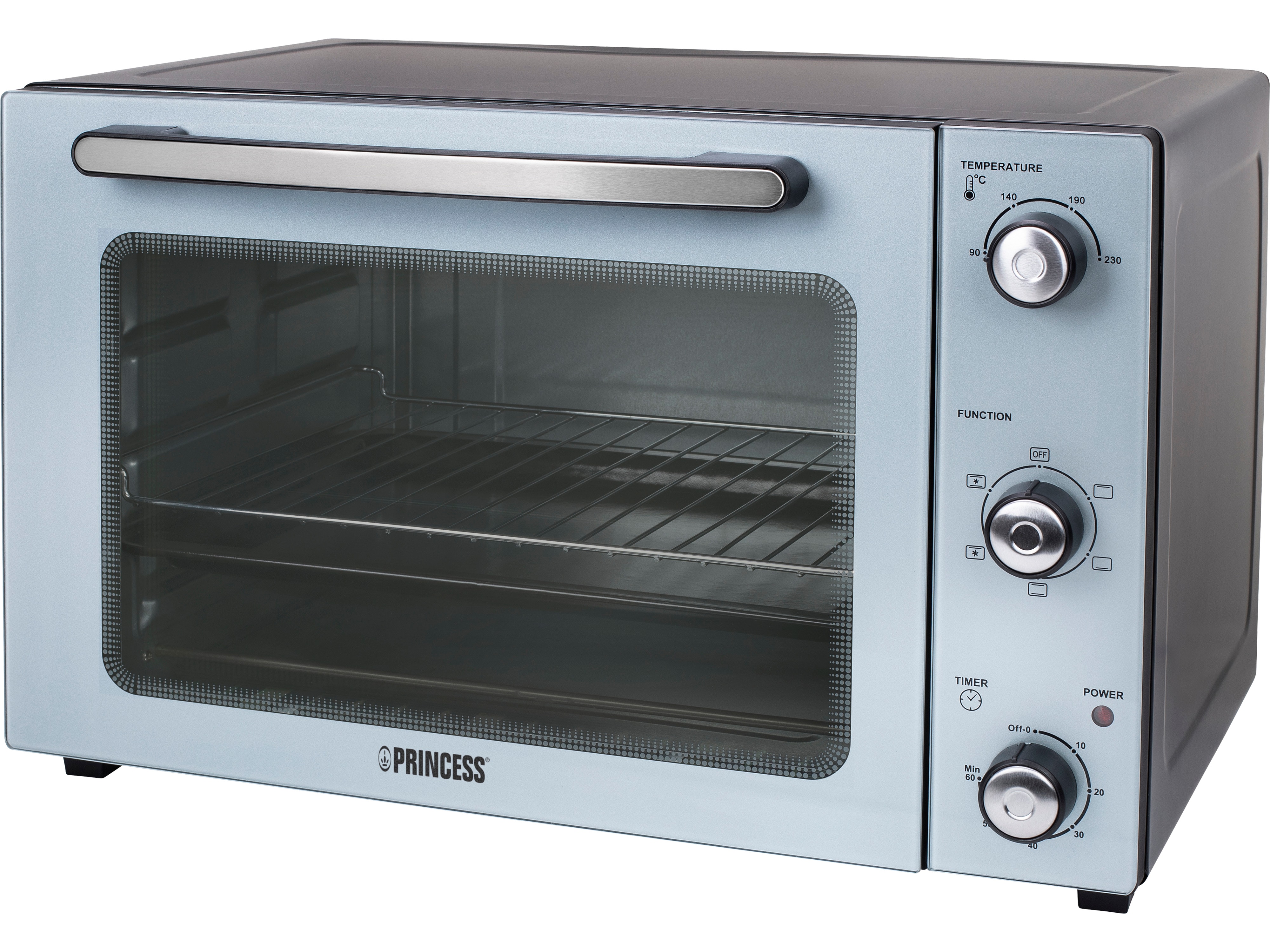 PRINCESS Mini-Backofen 01.112754.01.001, 45 L, 1800 W, Umluft, silber PRINCESS Mini-Backofen 01.112754.01.001, 45 L, 1800 W, Umluft, silber