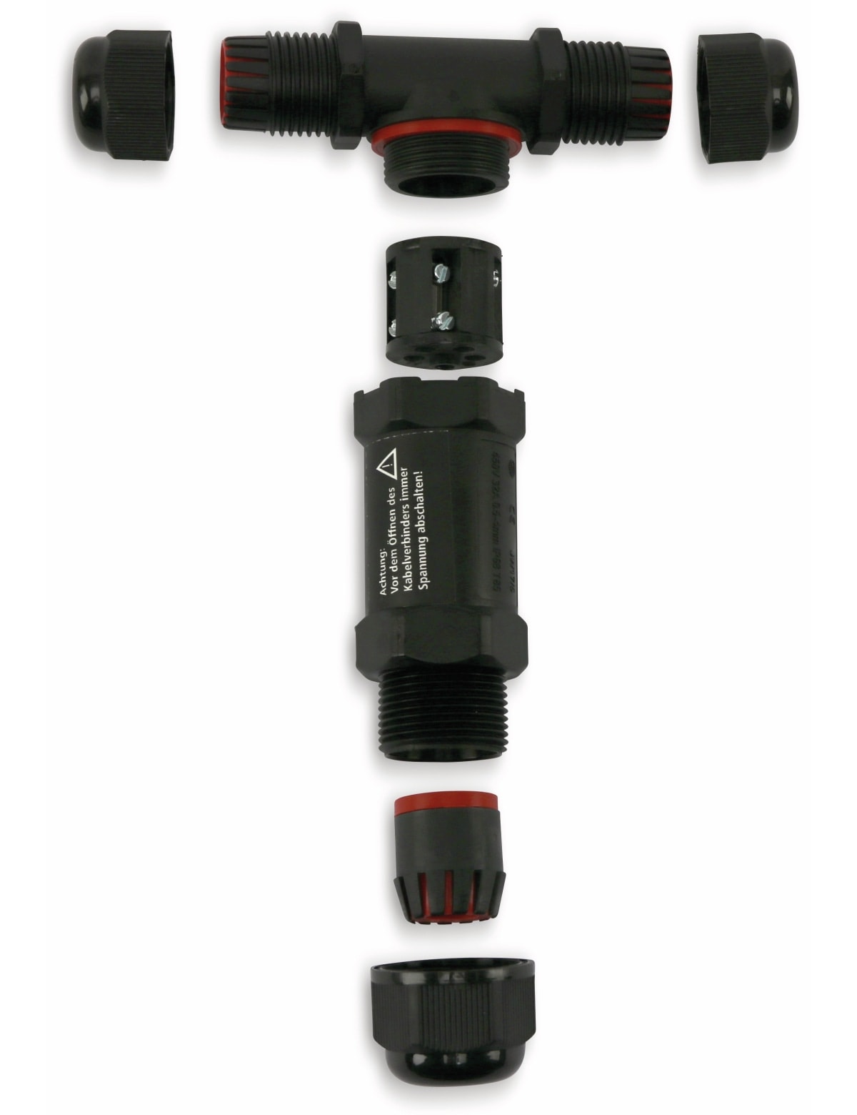 DAYTOOLS Kabel T-Verbinder JW17-T, 5-polig, IP68, 450 V~ DAYTOOLS Kabel T-Verbinder JW17-T, 5-polig, IP68, 450 V~