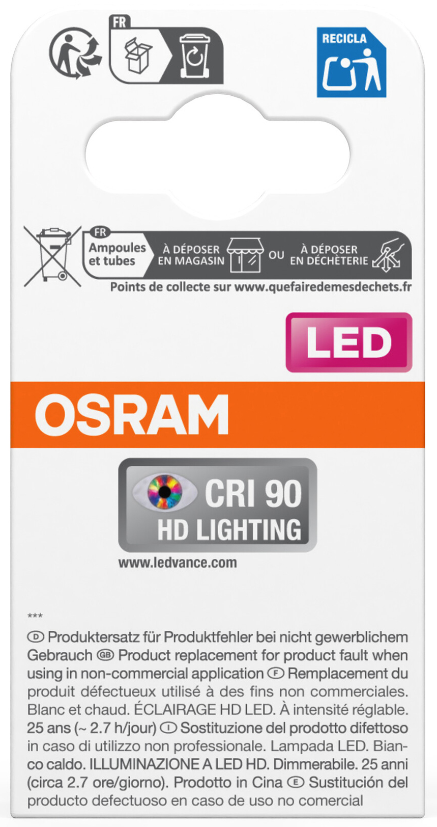 OSRAM LED-Lampe SUPERSTAR, dimmbar, GU5.3, 6,1W, 2700K, EEK: E, 621lm, IP20, warmweiß OSRAM LED-Lampe SUPERSTAR, dimmbar, GU5.3, 6,1W, 2700K, EEK: E, 621lm, IP20, warmweiß