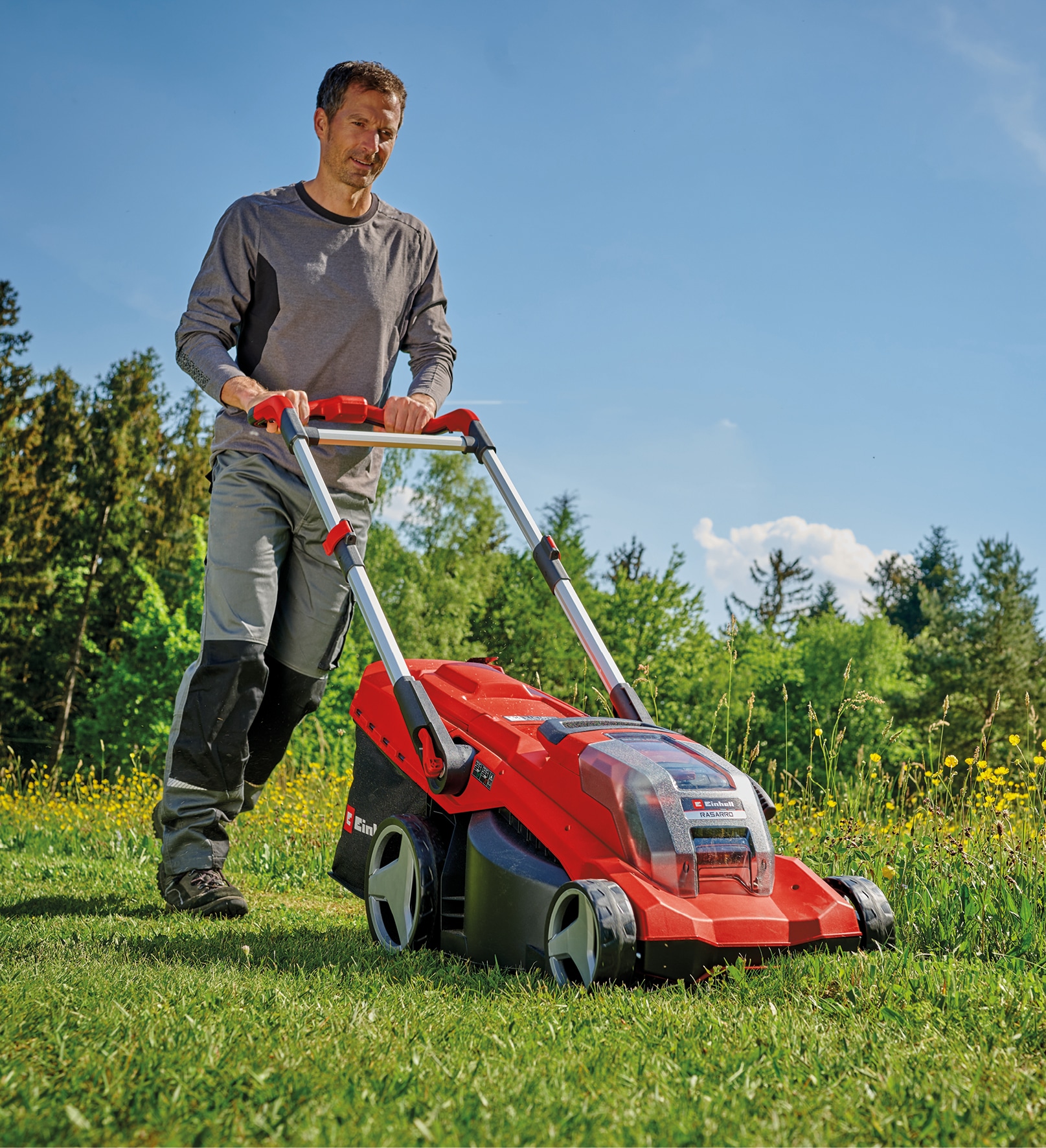 EINHELL PROFESSIONAL Akku-Rasenmäher RASARRO 36/42, 2x5,2 Ah Akkus + Twin-Ladegerät EINHELL PROFESSIONAL Akku-Rasenmäher RASARRO 36/42, 2x5,2 Ah Akkus + Twin-Ladegerät