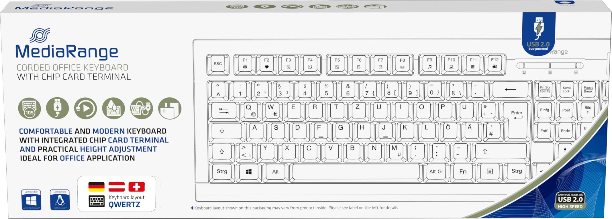 MEDIARANGE Tastatur MROS116 MEDIARANGE Tastatur MROS116