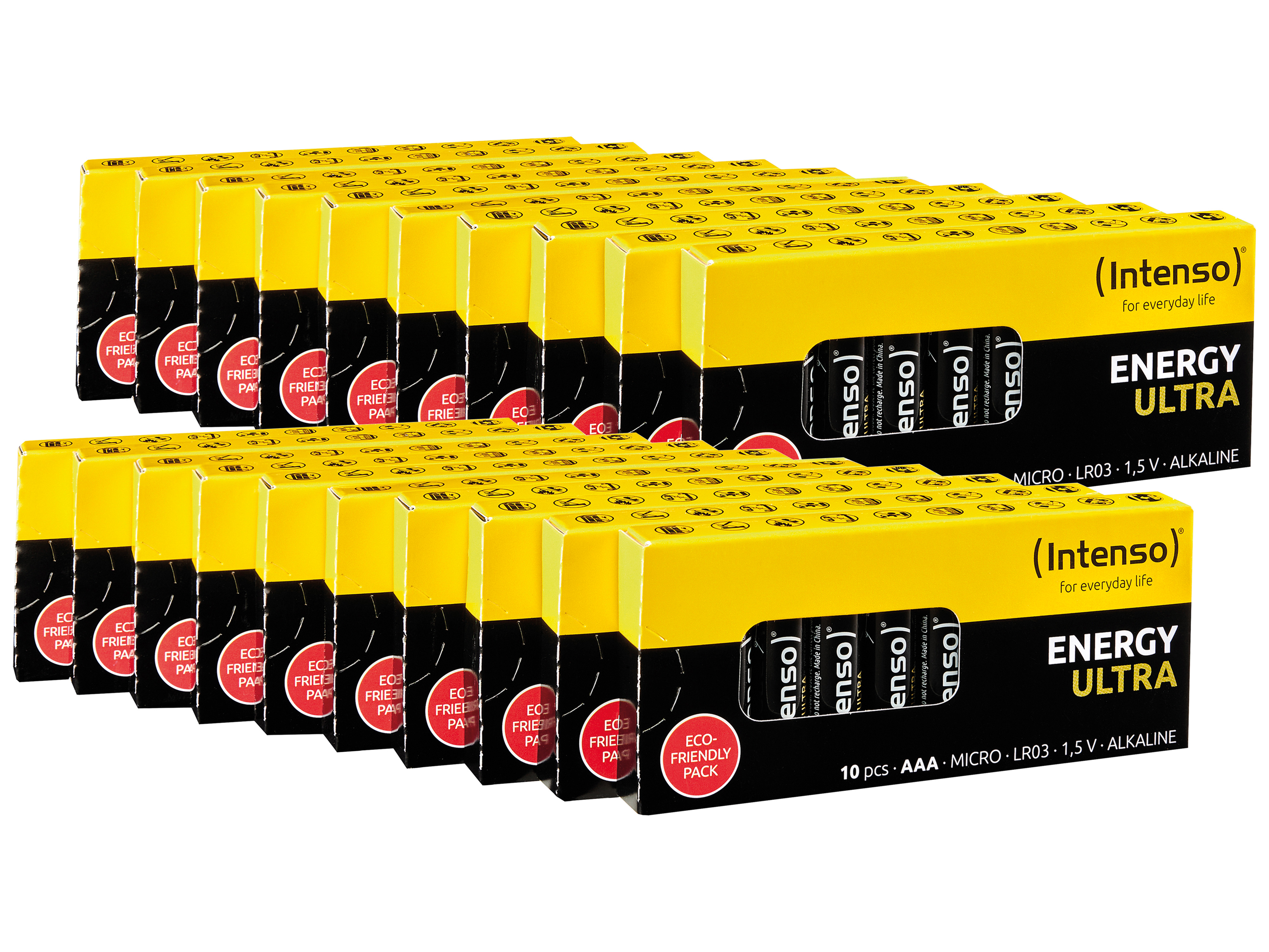 INTENSO Micro-Batterie-Set Energy Ultra, AAA LR03, 200 Stück