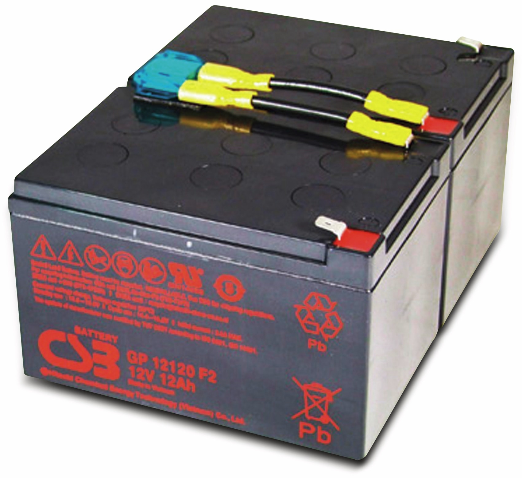 CSB Blei-Akkumulator, 24 V-, 12 Ah, geeignet für APC RBC6 Blei-Akkumulator, 24 V-, 12 Ah, geeignet für APC RBC6