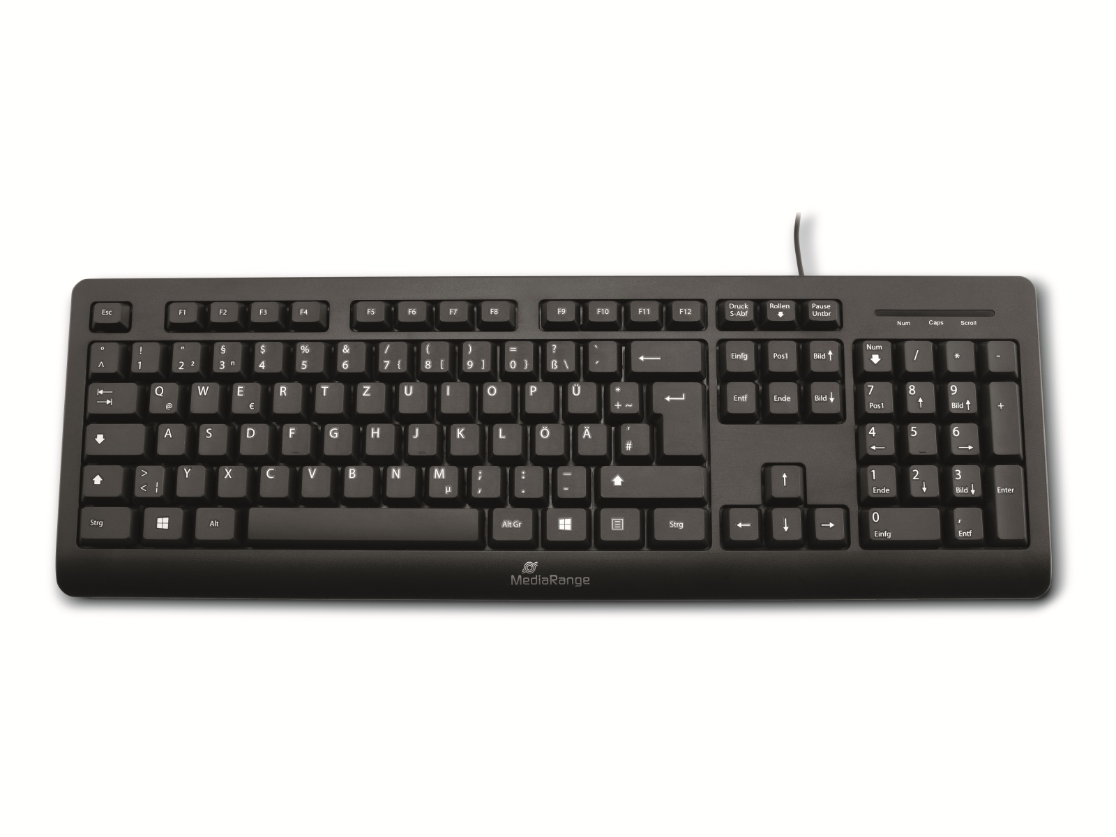 MEDIARANGE USB-Tastatur MROS109, QWERTZ, schwarz MEDIARANGE USB-Tastatur MROS109, QWERTZ, schwarz