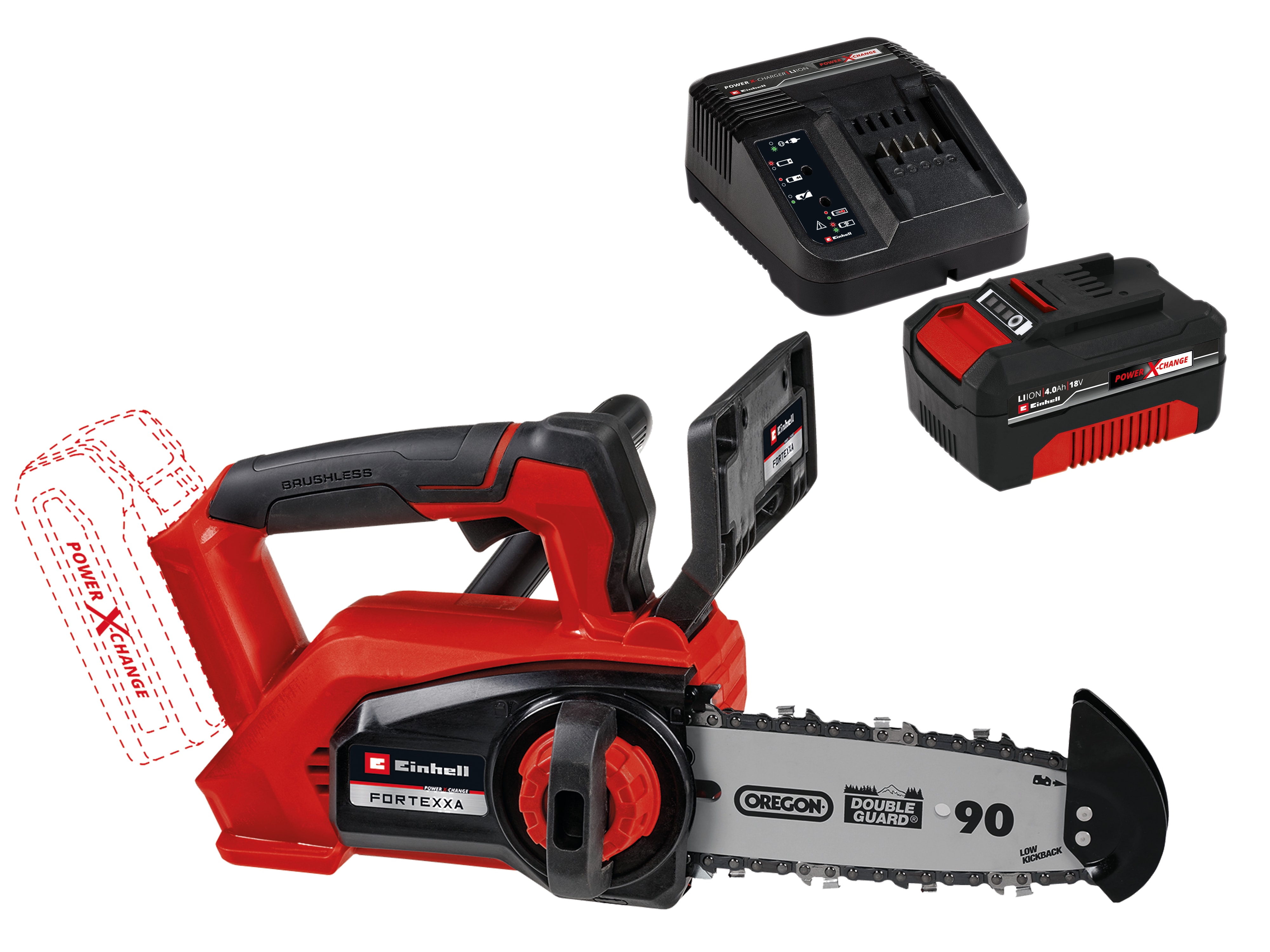 EINHELL PROFESSIONAL Einhand-Akku-Kettensäge FORTEXXA 18/20 TH Kit (1x 4,0 Ah) EINHELL Einhand-Akku-Kettensäge FORTEXXA 18/20 TH Kit (1x 4,0 Ah)