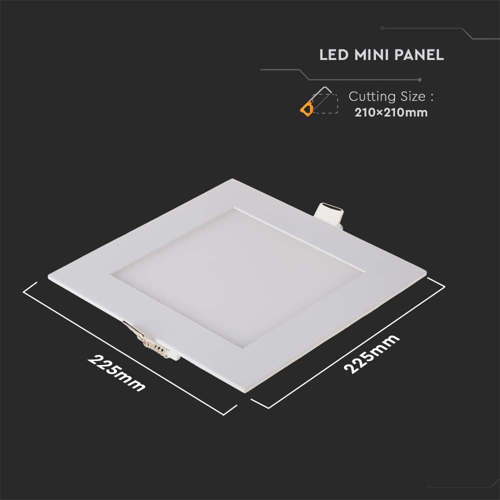 V-TAC LED-Einbauleuchte VT-1807, EEK: F, 18 W, 6400 K, eckig V-TAC LED-Einbauleuchte VT-1807, EEK: F, 18 W, 6400 K, eckig