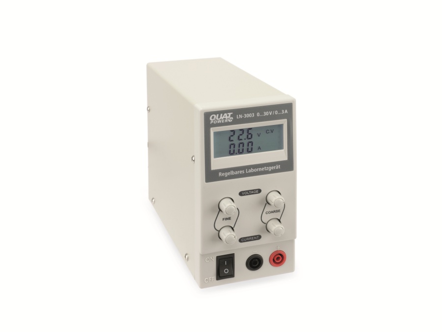 QUATPOWER Regelbares Labornetzgerät LN-3003, 0...30 V-/0...3 A QUATPOWER Regelbares Labornetzgerät LN-3003, 0...30 V-/0...3 A
