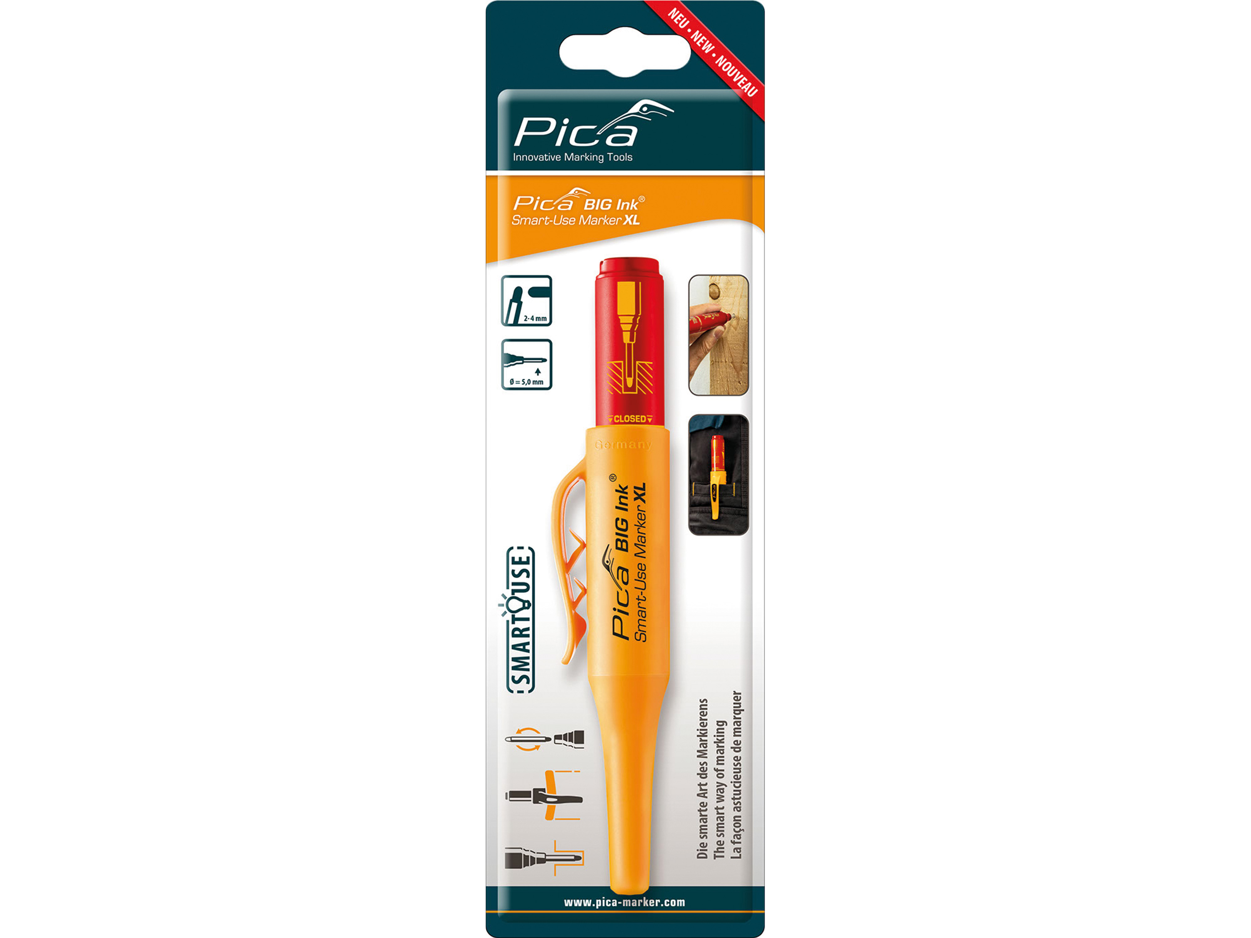 PICA BIG Ink Smart-Use Marker XL 170/40/SB, rot PICA BIG Ink Smart-Use Marker XL 170/40/SB, rot