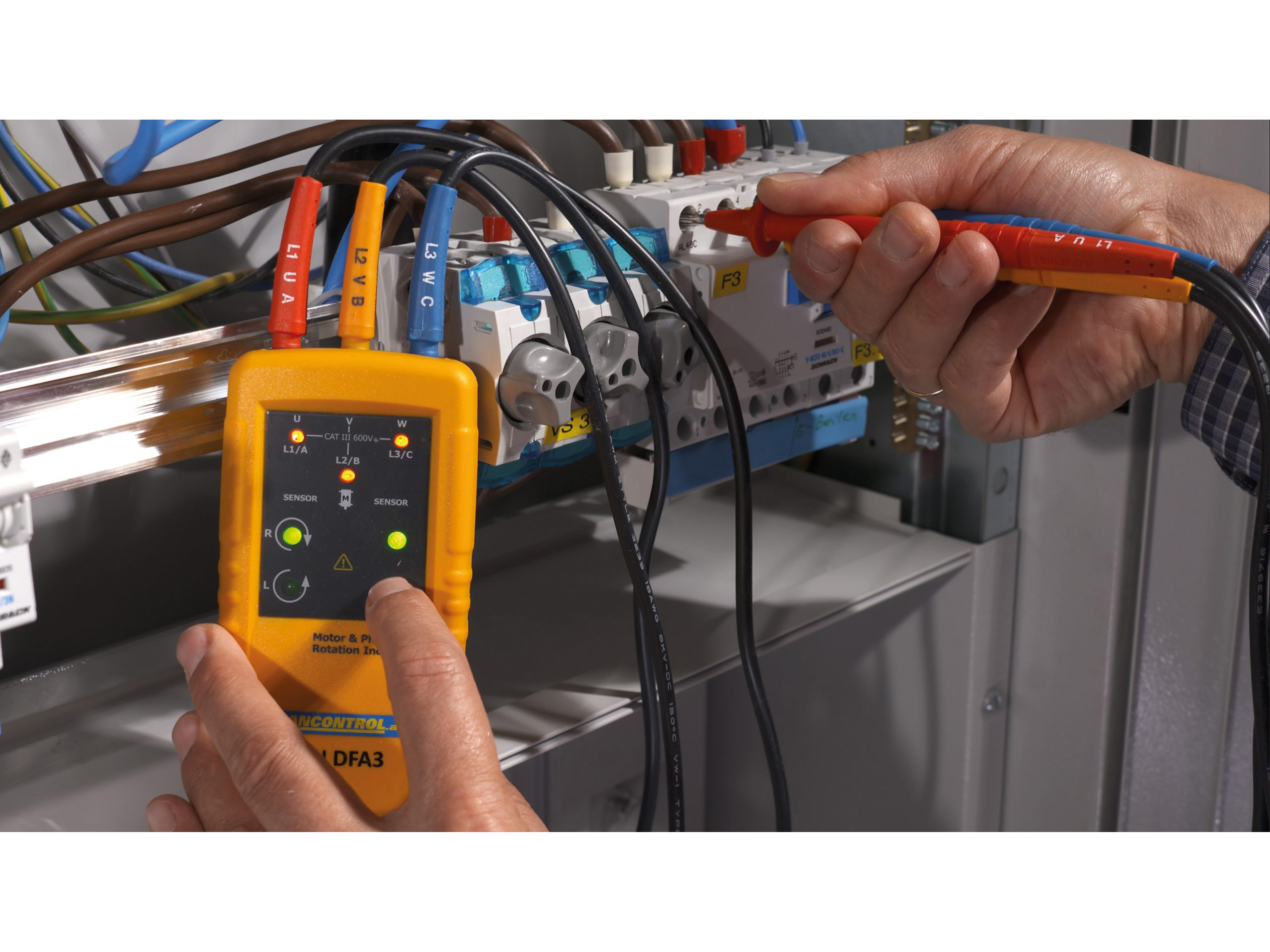 PANCONTROL Drehfeld- und Motor-Drehrichtungsanzeiger PAN DFA3 PANCONTROL Drehfeld- und Motor-Drehrichtungsanzeiger PAN DFA3
