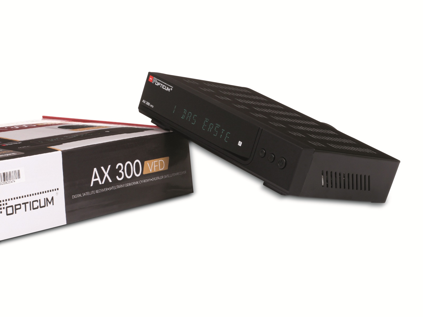RED OPTICUM DVB-S2 HDTV-Receiver AX 300 VFD RED OPTICUM DVB-S2 HDTV-Receiver AX 300 VFD