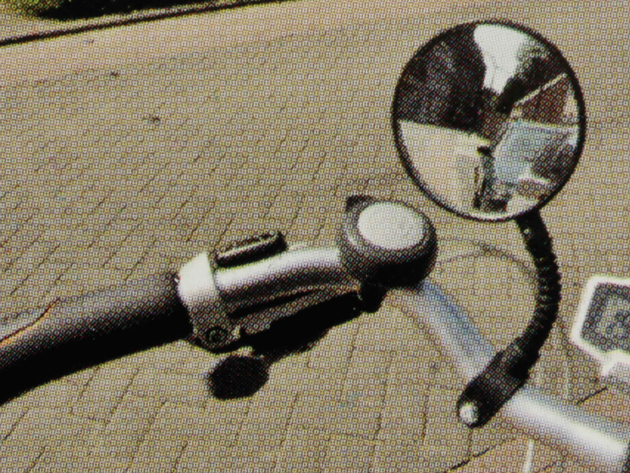 DUNLOP Fahrrad-Spiegel schwarz, mit Reflektor DUNLOP Fahrrad-Spiegel schwarz, mit Reflektor