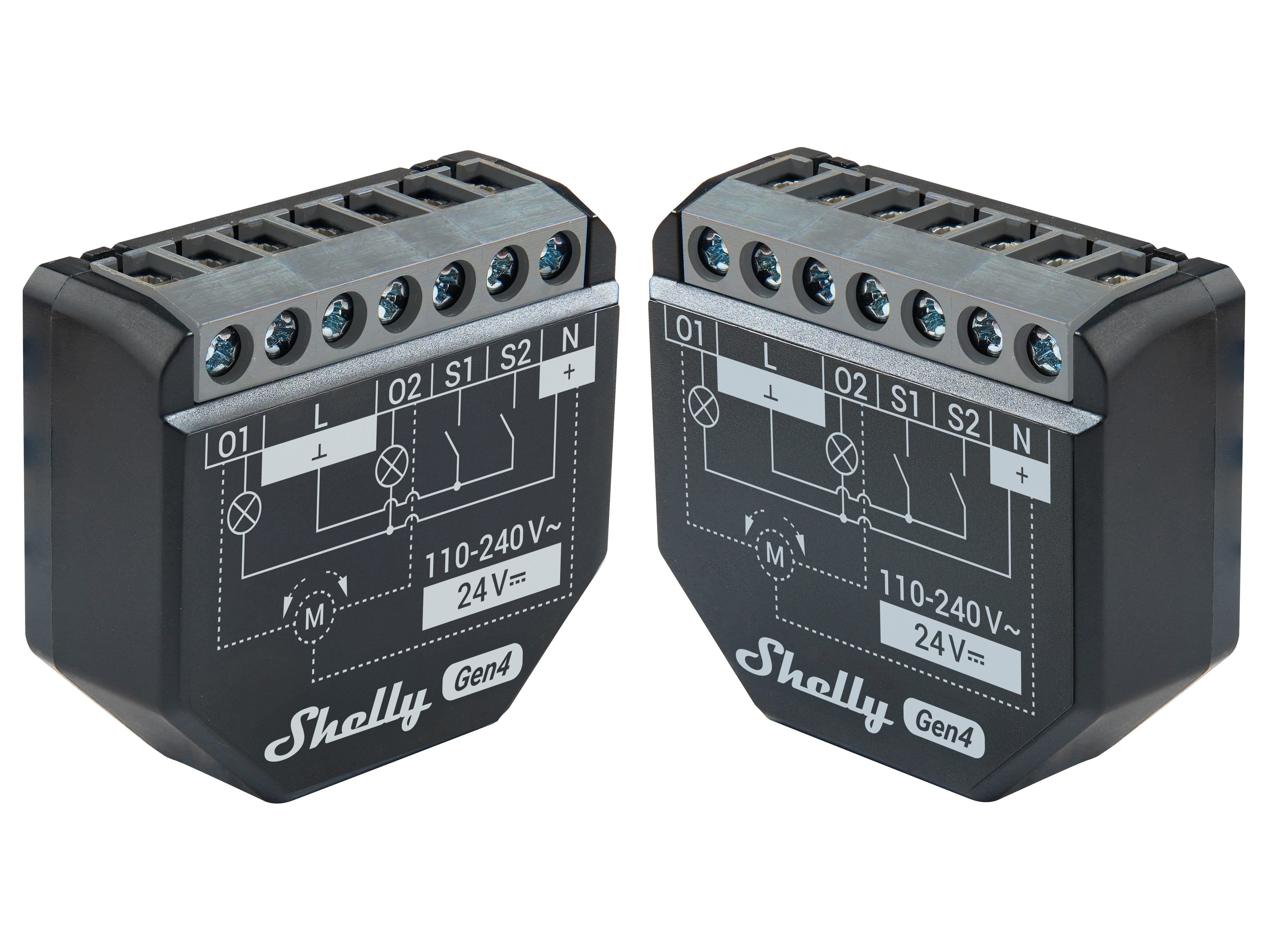 SHELLY WLAN-Schaltaktor 2PM Gen4, 2 Kanal, WLAN, Matter, Bluetooth, 2 Stück SHELLY WLAN-Schaltaktor 2PM Gen4, 2 Kanal, WLAN, Matter, Bluetooth, 2 Stück