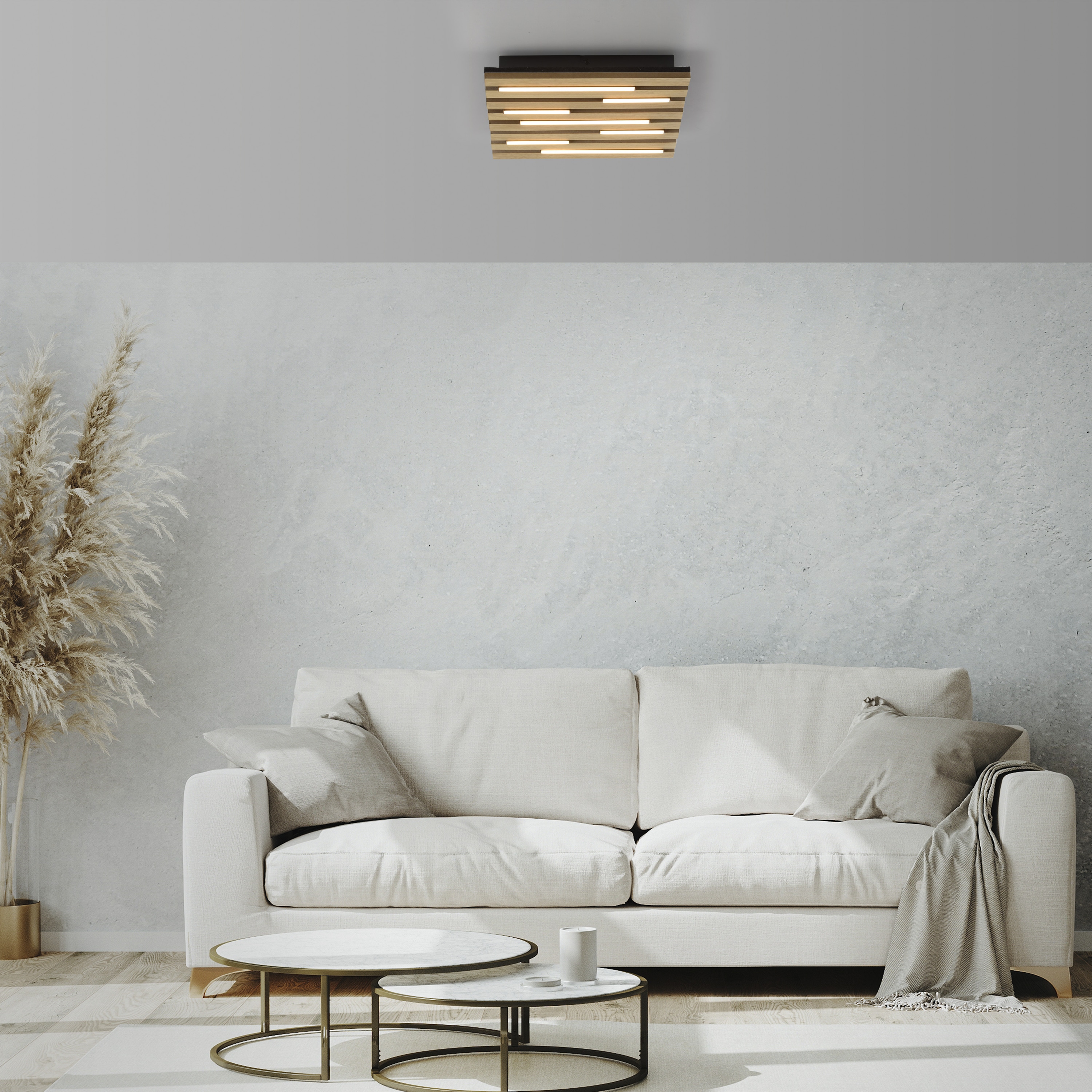 JUST LIGHT LED-Deckenleuchte 15590-79, 10W, 3000K, 1450lm, warmweiß, IP20, Holz/schwarz JUST LIGHT LED-Deckenleuchte 15590-79, 10W, 3000K, 1450lm, warmweiß, IP20, Holz/schwarz
