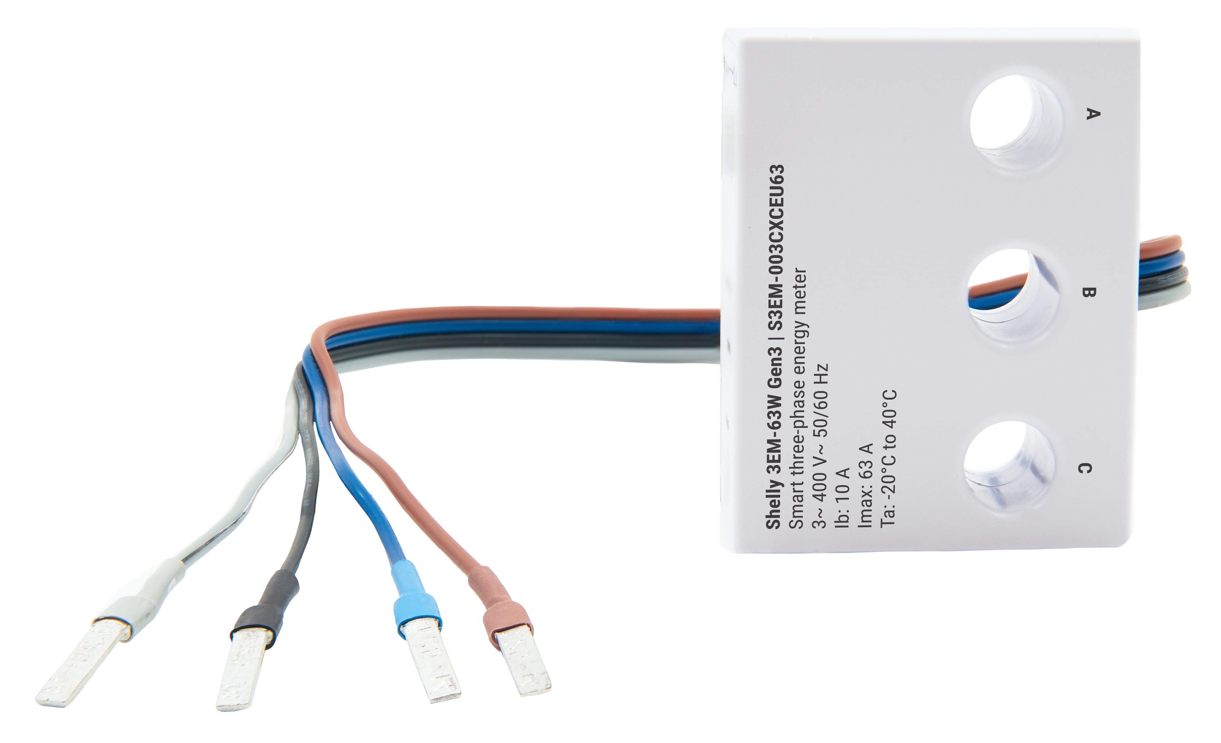 SHELLY WLAN-Stromzähler 3EM-63W Gen3, weiß SHELLY WLAN-Stromzähler 3EM-63W Gen3, weiß