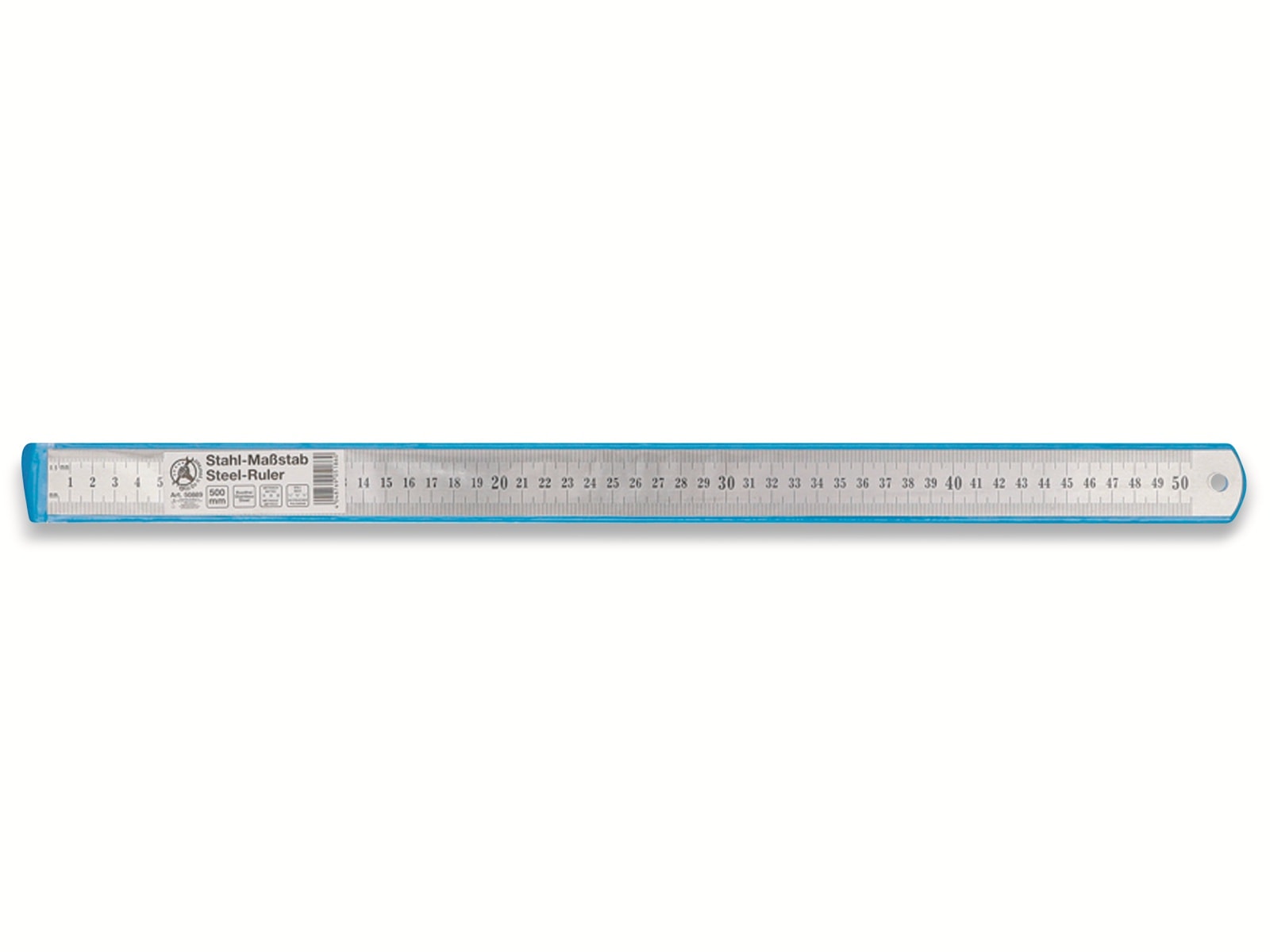 BGS TECHNIC Metall-Maßstab 50889, 50 cm, biegsam, rostfrei