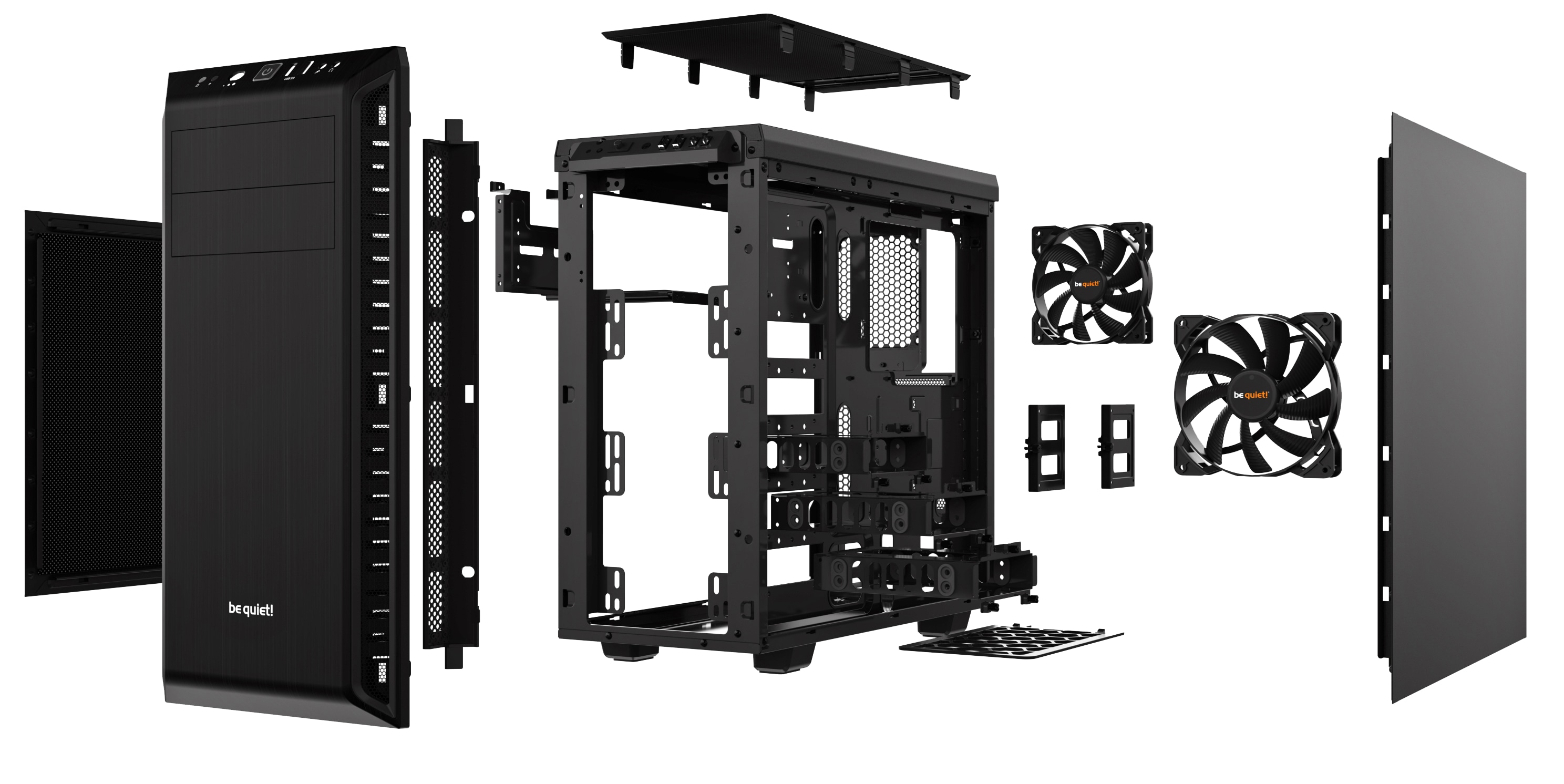 BE QUIET! Midi Tower Pure Base 600 Black BE QUIET! Midi Tower Pure Base 600 Black