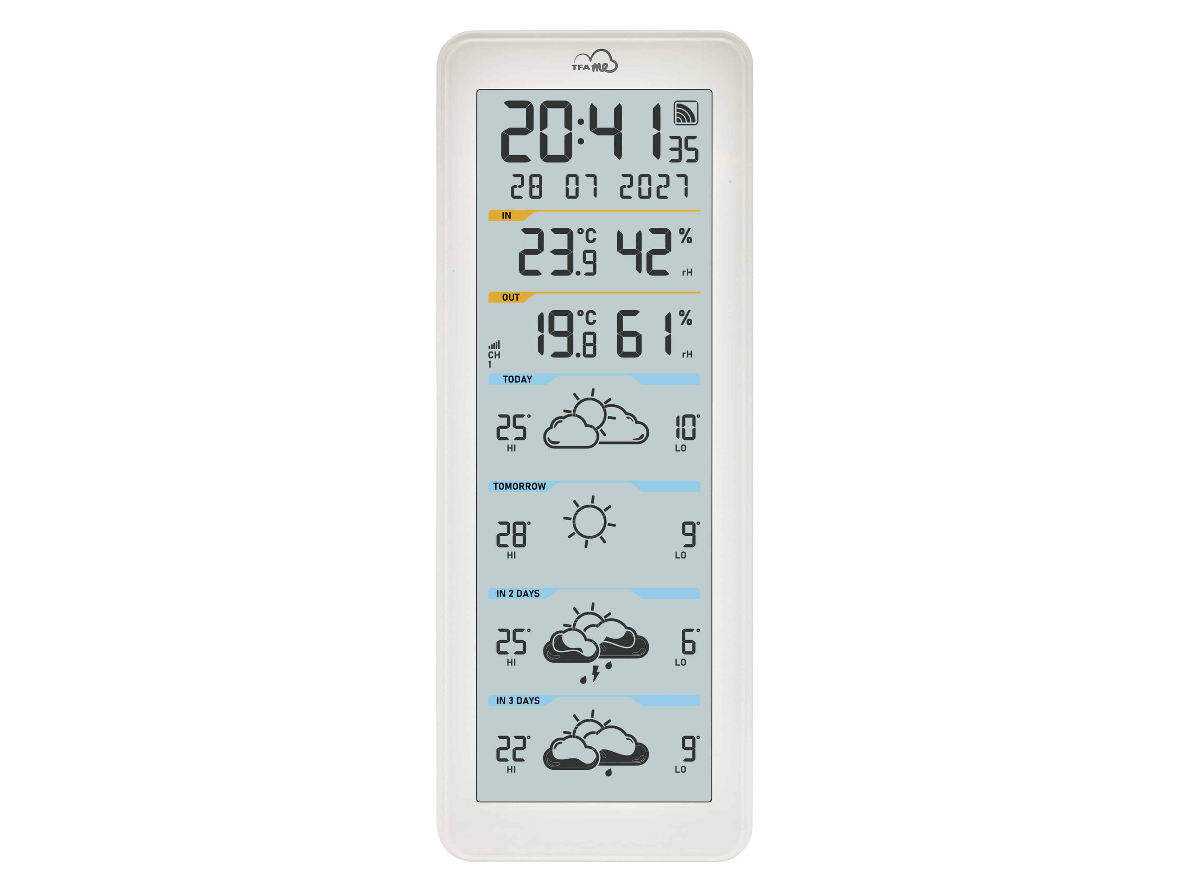 TFA WLAN Funk-Wetterstation TFA.me ID-06, weiß TFA WLAN Funk-Wetterstation TFA.me ID-06, weiß