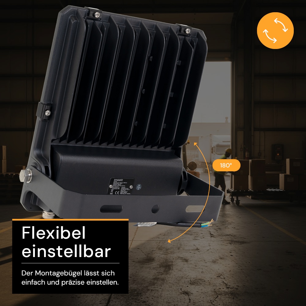 ENOVALITE LED-Fluter PRO, EEK: D, 100W, 13000lm, 4000K, schwarz ENOVALITE LED-Fluter PRO, EEK: D, 100W, 13000lm, 4000K, schwarz