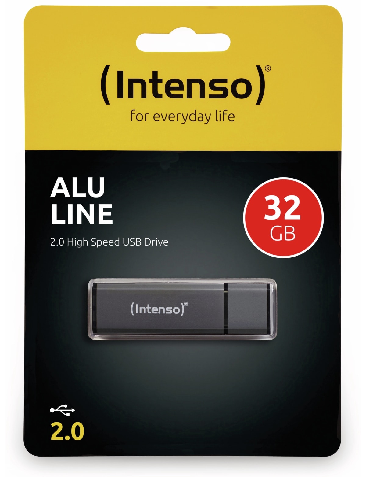 INTENSO USB-Stick Alu Line 3521481 USB 2.0 32GB anthrazit INTENSO USB 2.0 Speicherstick Alu Line, anthrazit, 32 GB