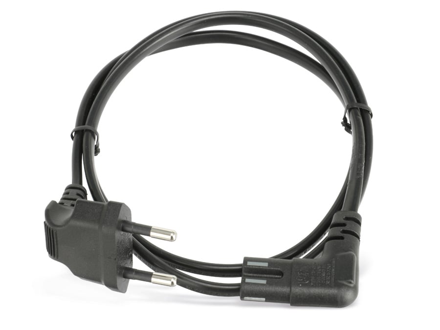 GOOBAY Euro-Netzkabel, schwarz, 0,75 m GOOBAY Euro-Netzkabel, schwarz, 0,75 m