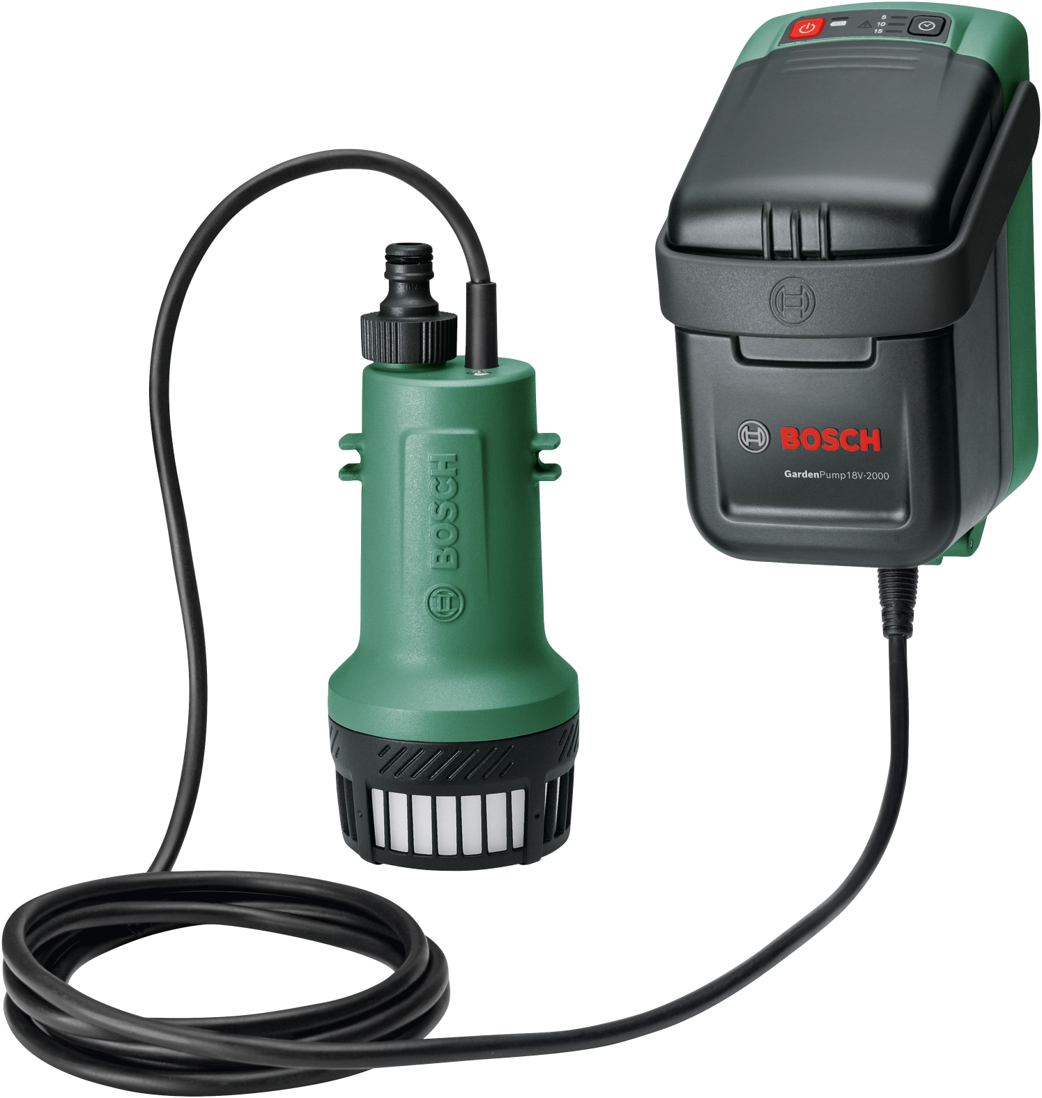 BOSCH Akku-Regenwasserpumpe GardenPump 18V-2000, 06008C4203, ohne Akku BOSCH Akku-Regenwasserpumpe GardenPump 18V-2000 06008C4203, ohne Akku