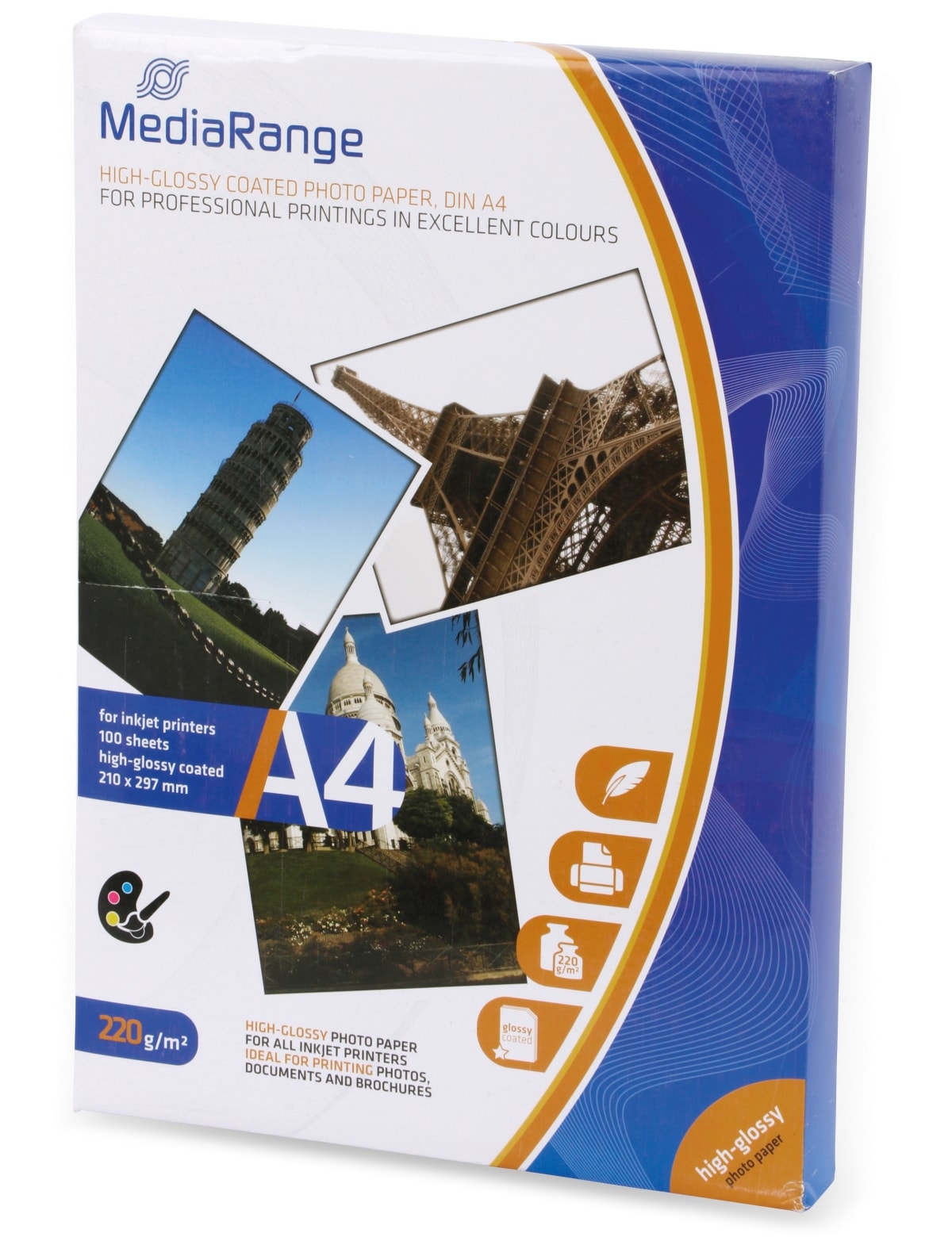 MEDIARANGE Fotopapier DIN A4, 220 g/m², hochglanz MEDIARANGE Fotopapier DIN A4, 220 g/m², hochglanz