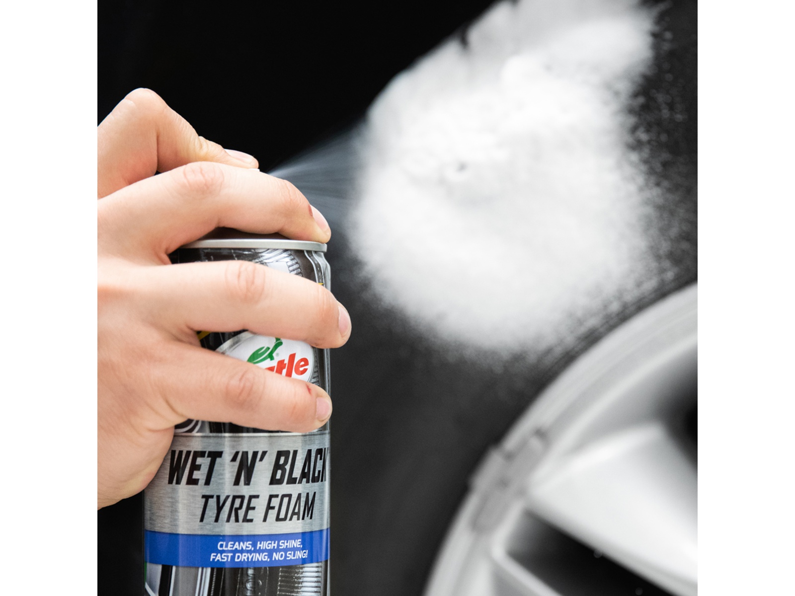 TURTLE WAX Reifenschaum Wet 'N' Black, 500 ml TURTLE WAX Reifenschaum Wet 'N' Black, 500 ml