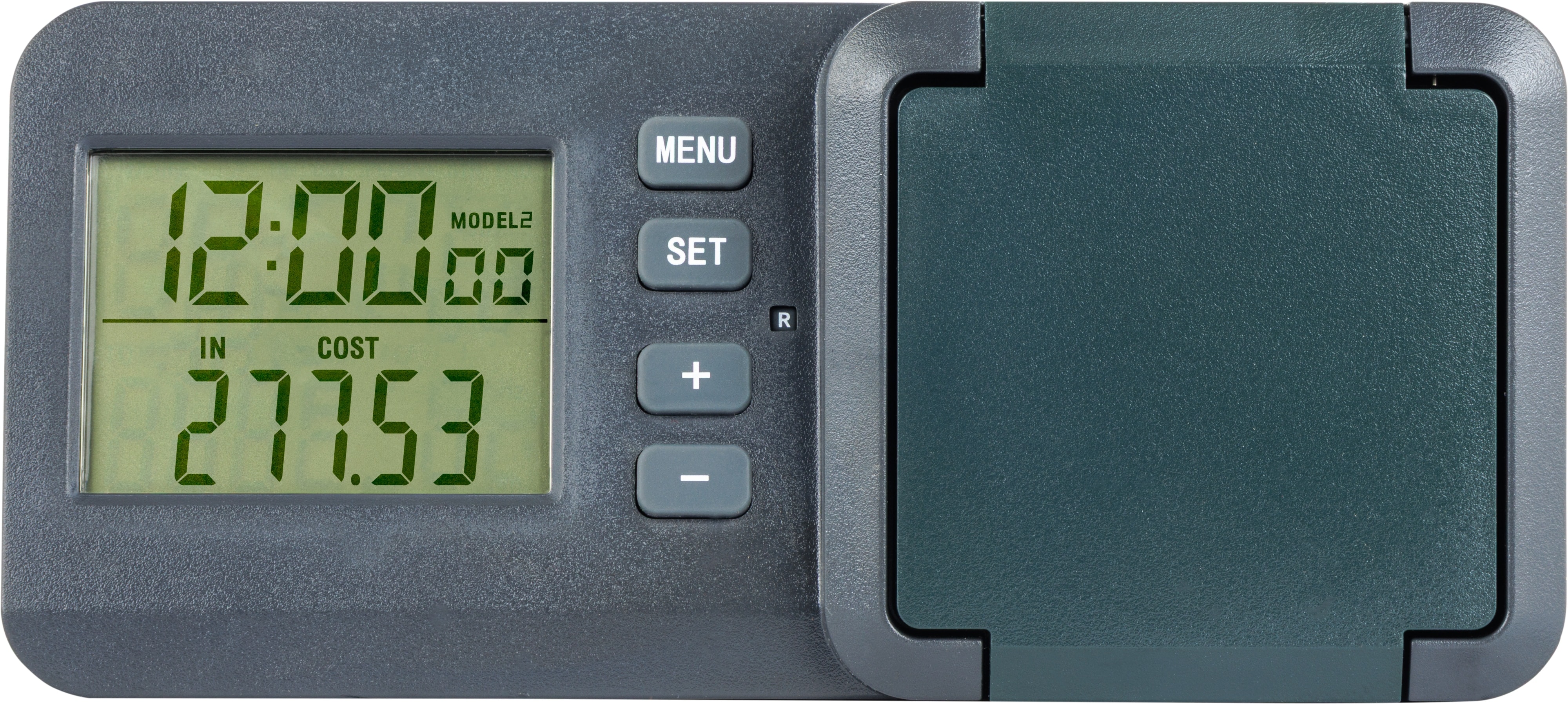 REV Energiekostenmessgerät EP011CTL-GR, LCD-Display, IP44, schwarz/grün REV ENERGIEKOSTENMESSGERÄT EP011CTL-GR, LCD-DISPLAY, IP44, SCHWARZ-GRÜN