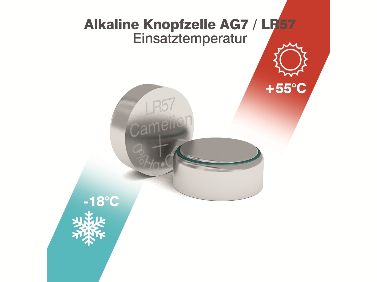 CAMELION Knopfzelle AG7, 2 St.