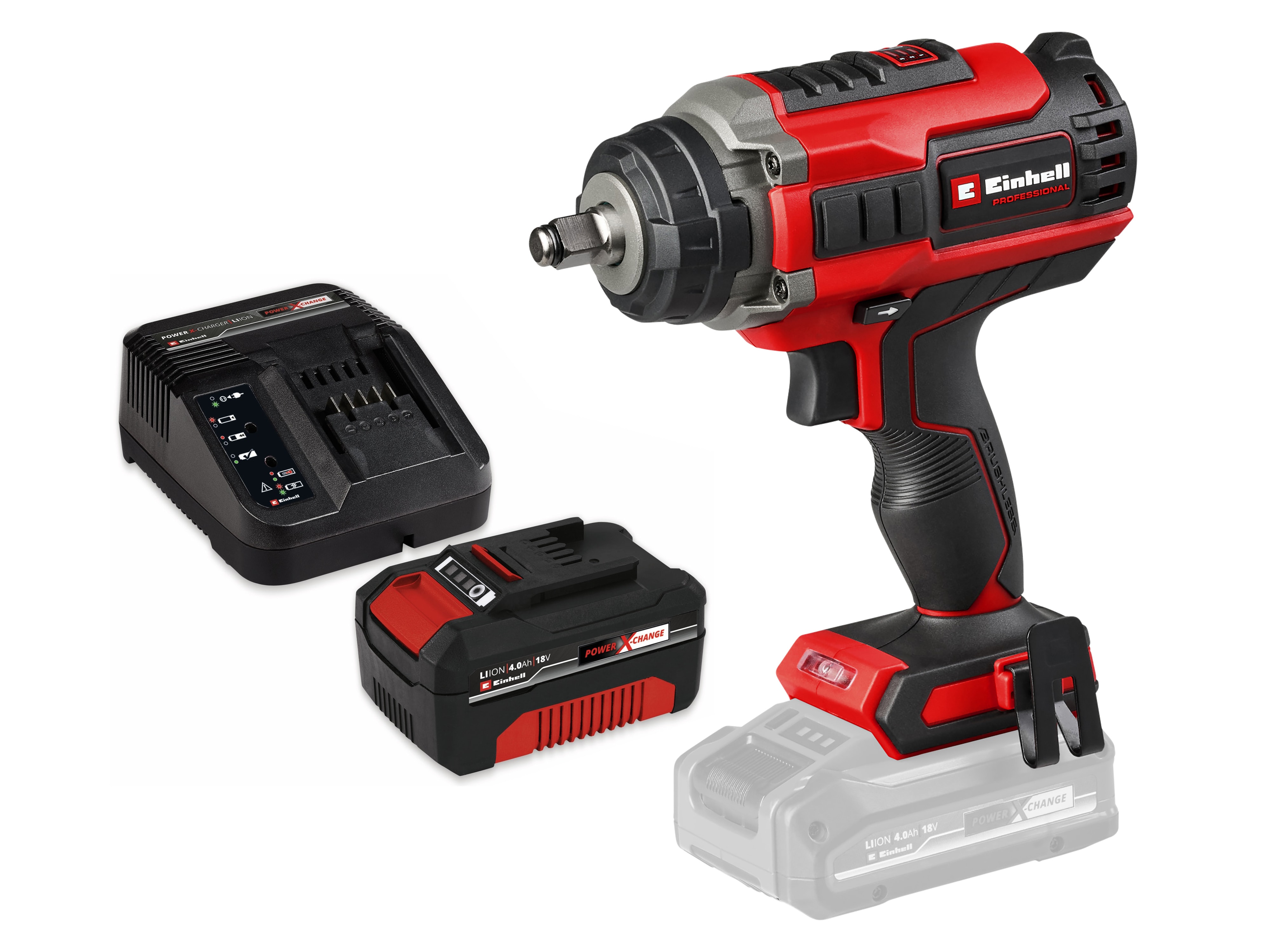 EINHELL PROFESSIONAL Akku-Schlagschrauber IMPAXXO 18/450 Kit (1x 4,0 Ah)