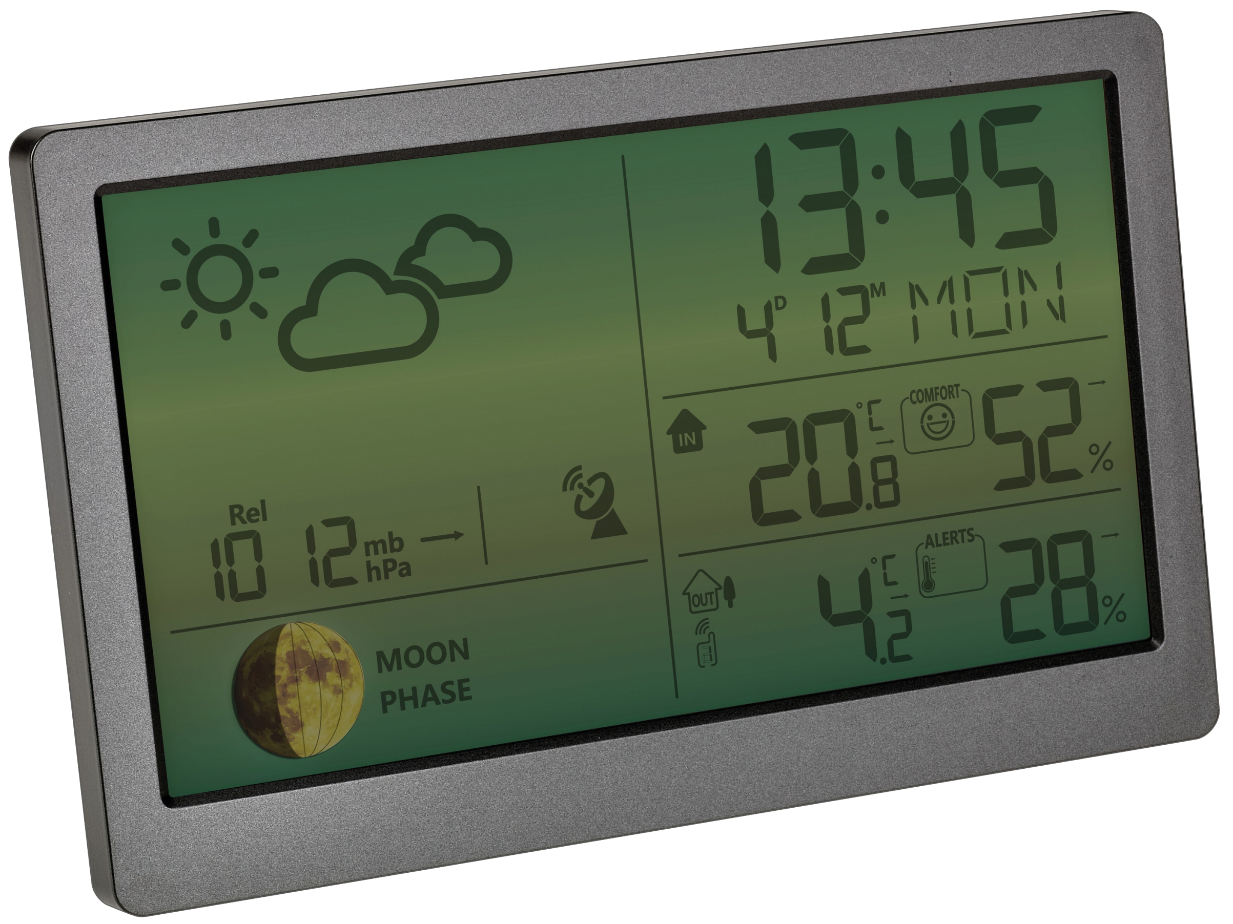 TFA Funk-Wetterstation LUNA SKY, 35.1169.10, grau TFA Funk-Wetterstation LUNA SKY, 35.1169.10, grau