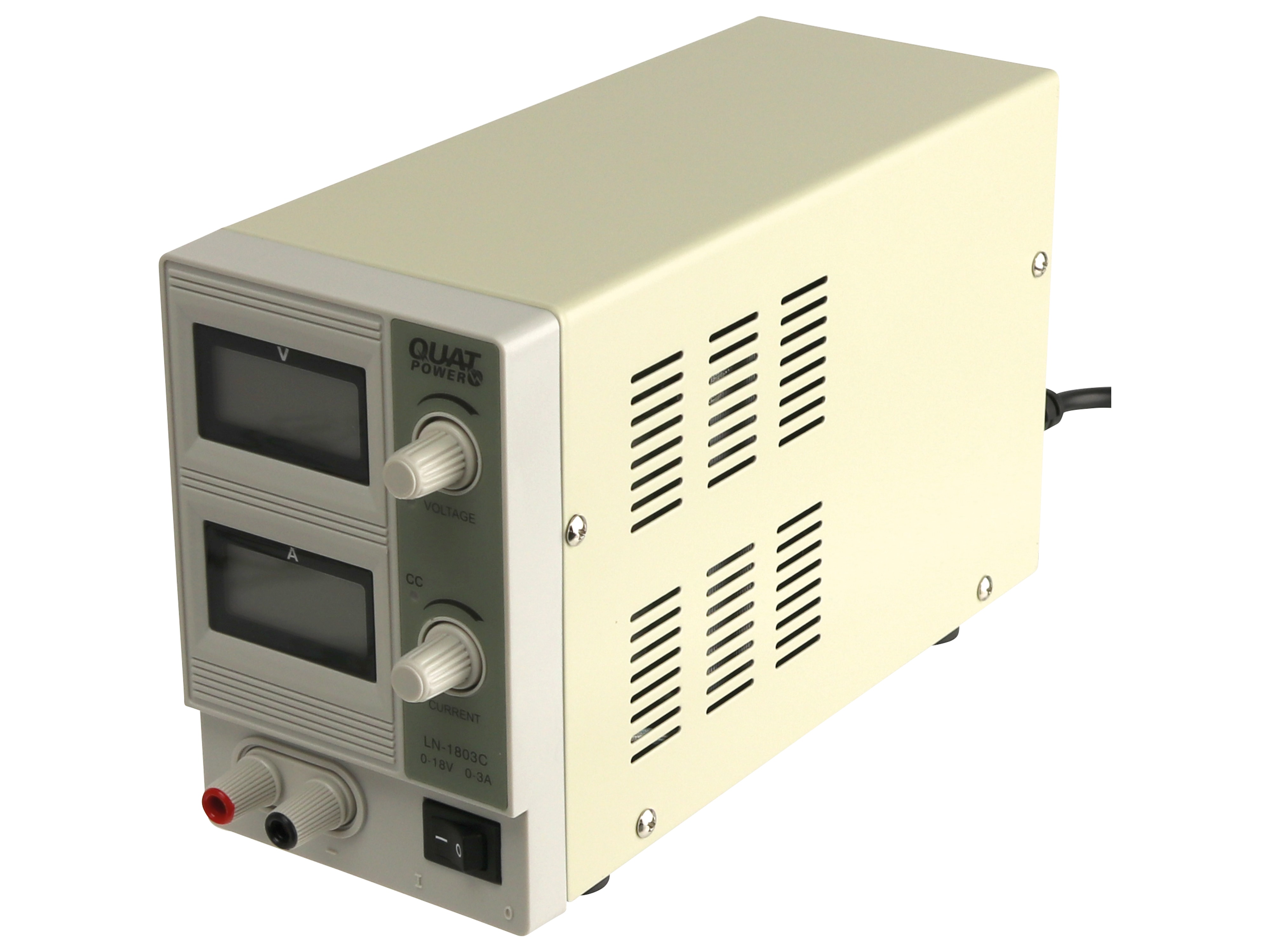 QUATPOWER Regelbares Labornetzgerät LN-1803C, 0...18 V-/0...3 A, Sicherheitstransformator QUATPOWER Regelbares Labornetzgerät LN-1803C, 0...18 V-/0...3 A, Sicherheitstransformator