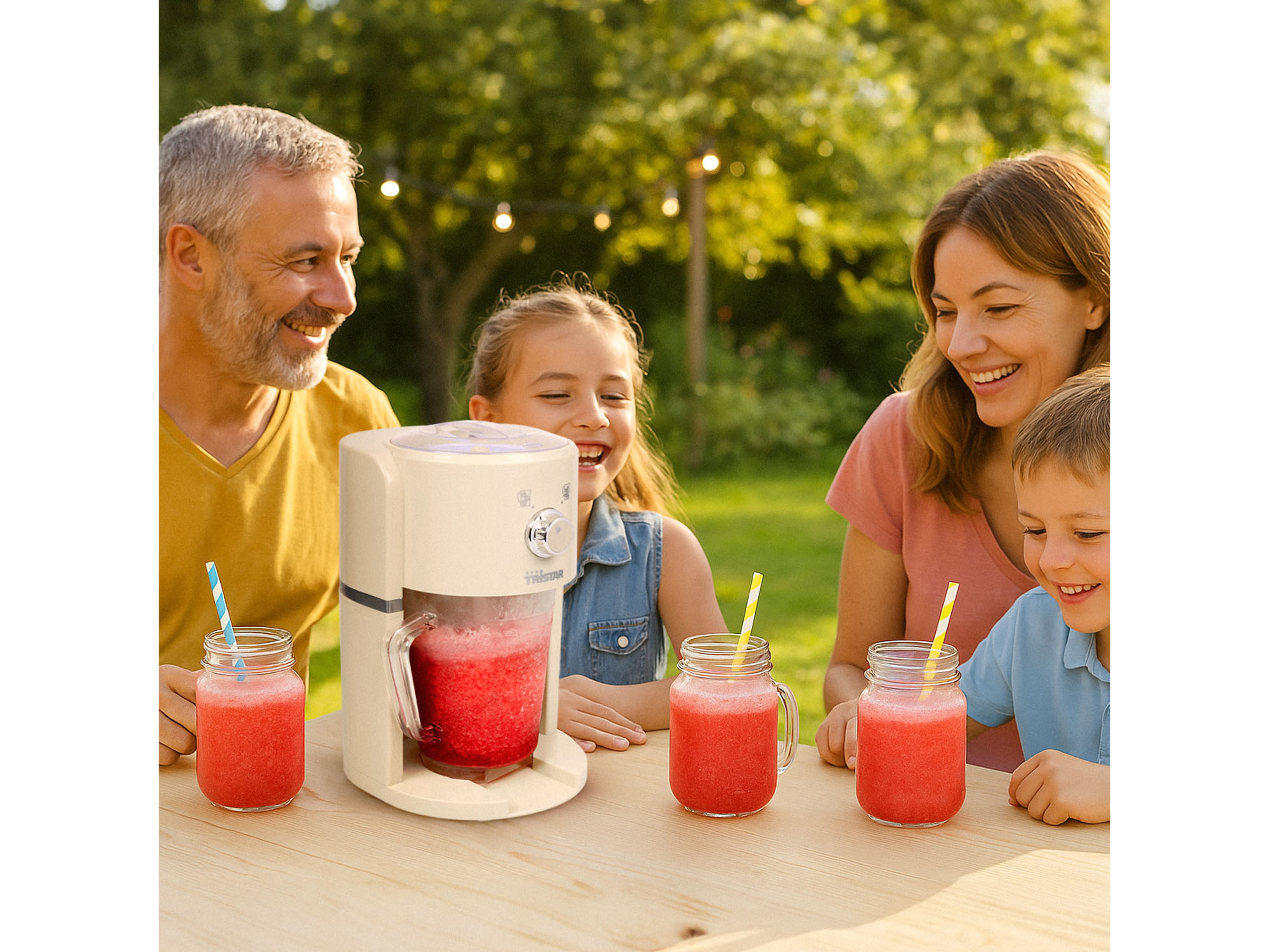 TRISTAR Slush-Eismaschine KD-7310, Slushy Maker, leistungsstarker 30W-Motor TRISTAR Slush-Eismaschine KD-7310, Slushy Maker, leistungsstarker 30W-Motor