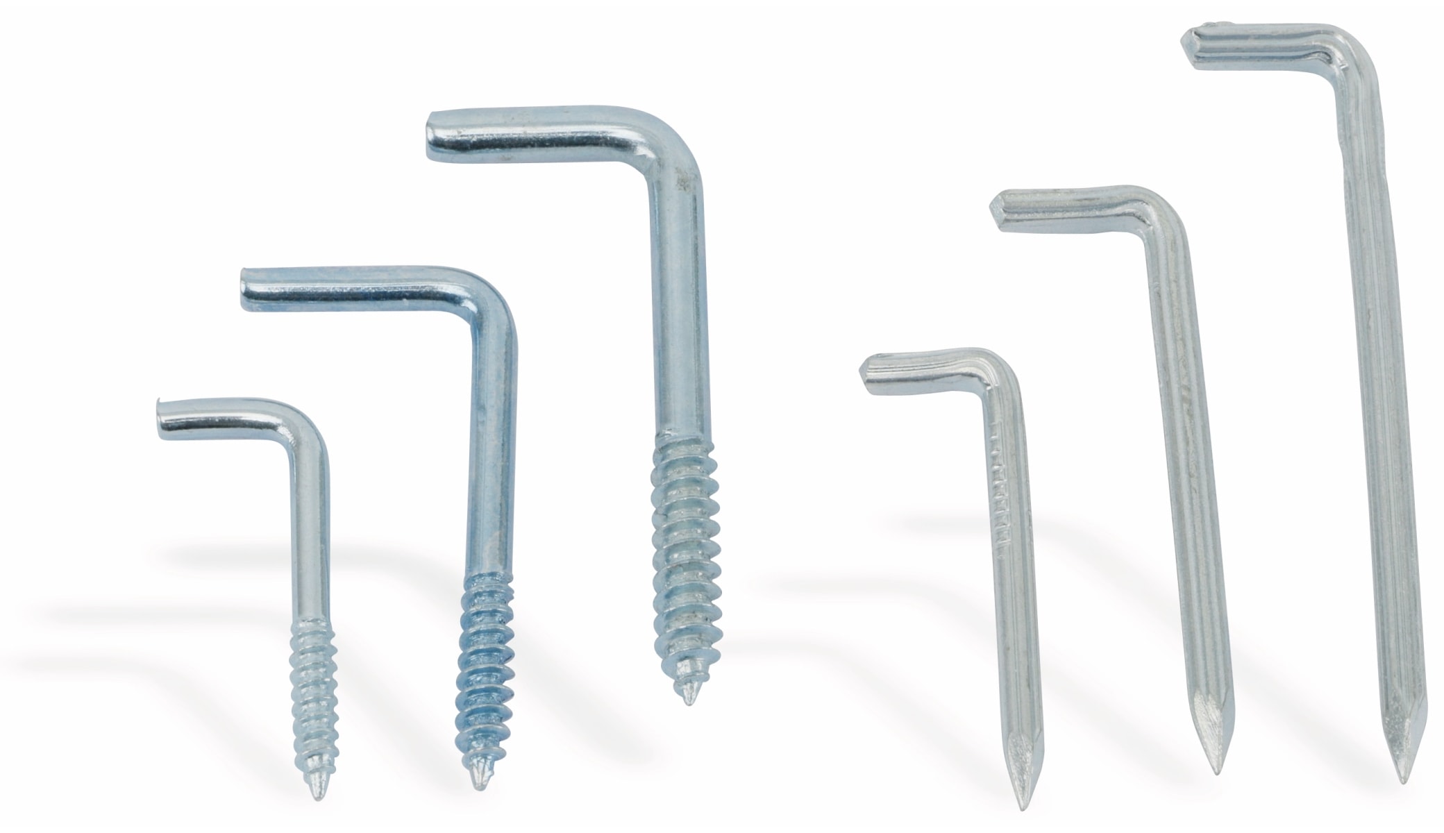 BGS TECHNIC Stahl-Bilderhaken-Set, 48-teilig