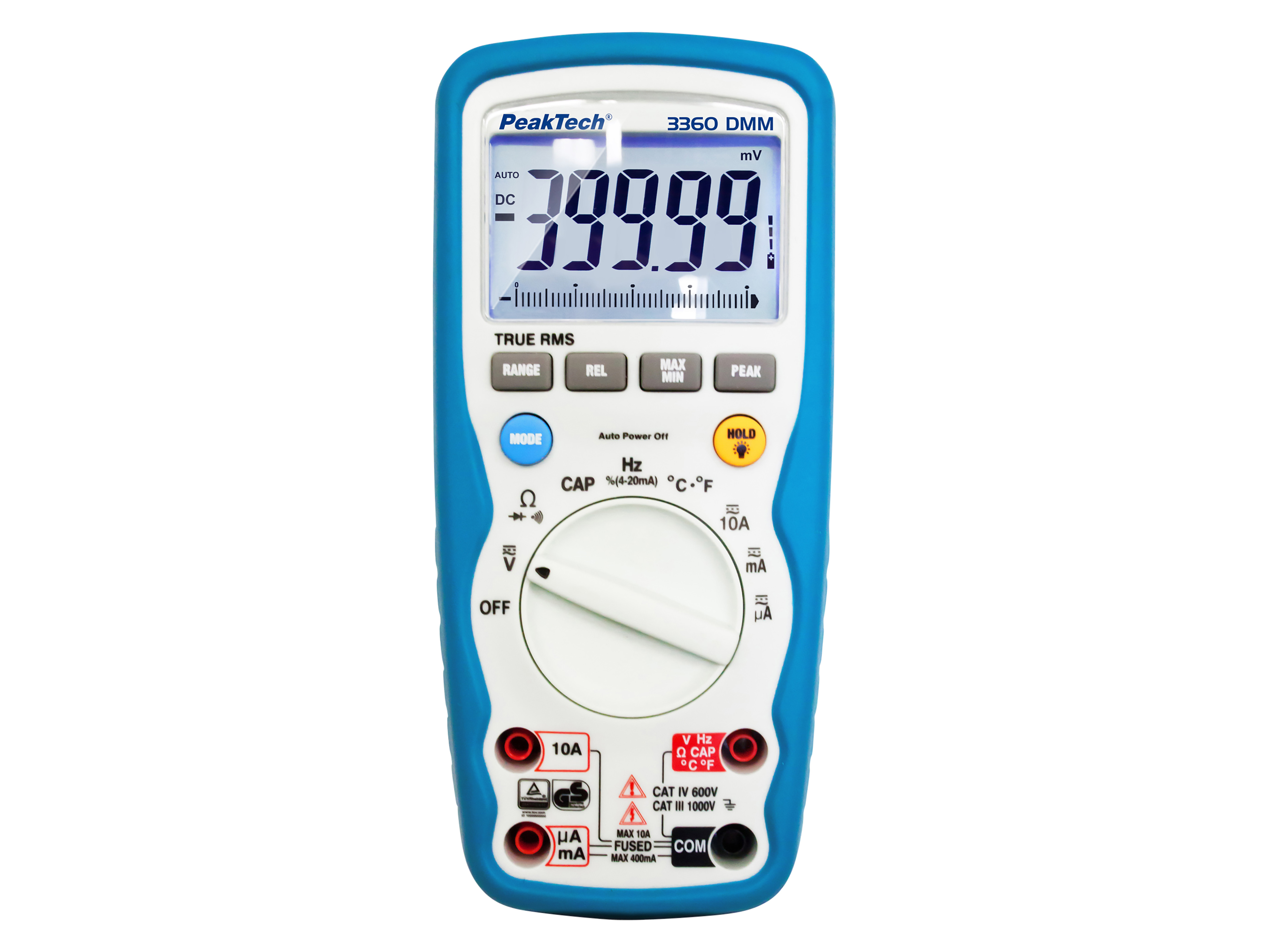 PEAKTECH Multimeter, P 3360, True RMS, IP67, 40000 Counts PEAKTECH Multimeter, P 3360, True RMS, IP67, 40000 Counts