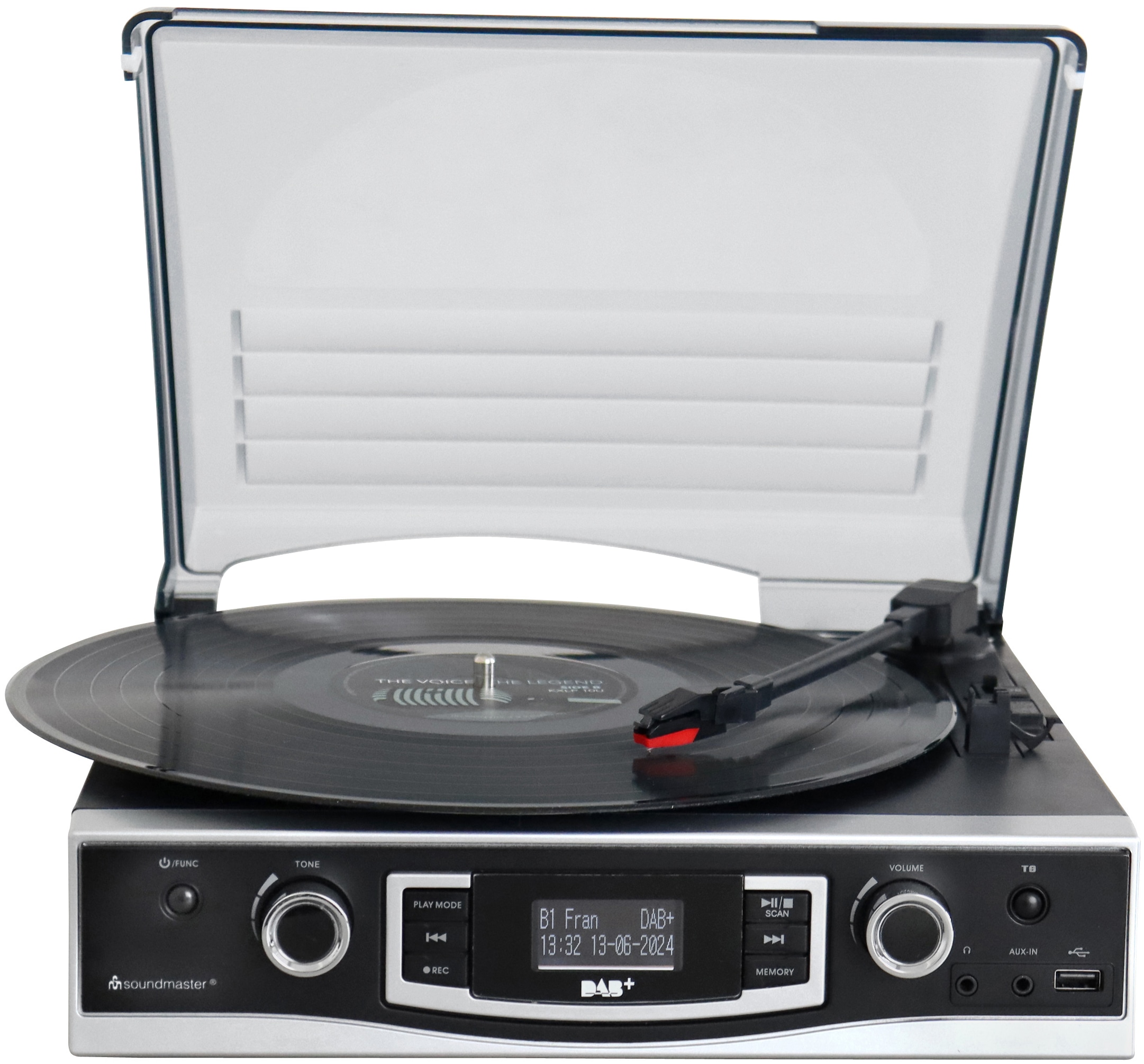 SOUNDMASTER Plattenspieler PL590SW, mit DAB+/UKW Stereoradio u. Encoding SOUNDMASTER Plattenspieler PL590SW, mit DAB+/UKW Stereoradio u. Encoding
