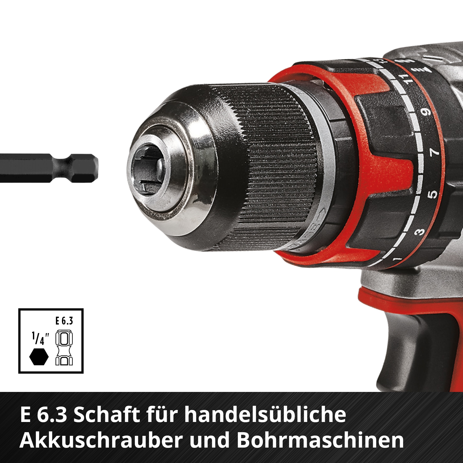 EINHELL Bohrer-Set, 108953, M-Case, 16-teilig