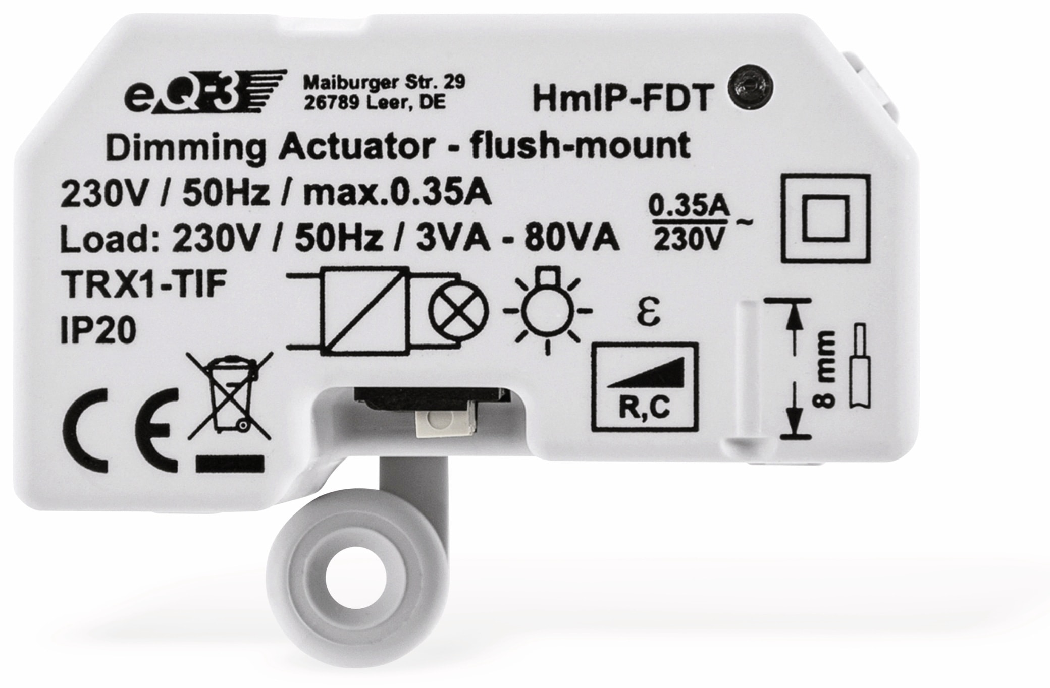 HOMEMATIC IP Smart Home 150609A0, Dimmaktor, Unterputz, Phasenabschnitt HOMEMATIC IP Smart Home 150609A0, Dimmaktor, Unterputz, Phasenabschnitt