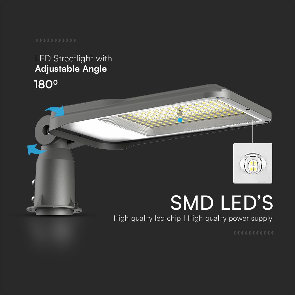 V-TAC LED-Straßenleuchte, VT-55ST, EEK: E, 50 W, 4700 lm, 4700 K, IP65, sw V-TAC LED-Straßenleuchte, VT-55ST, EEK: E, 50 W, 4700 lm, 4700 K, IP65, sw