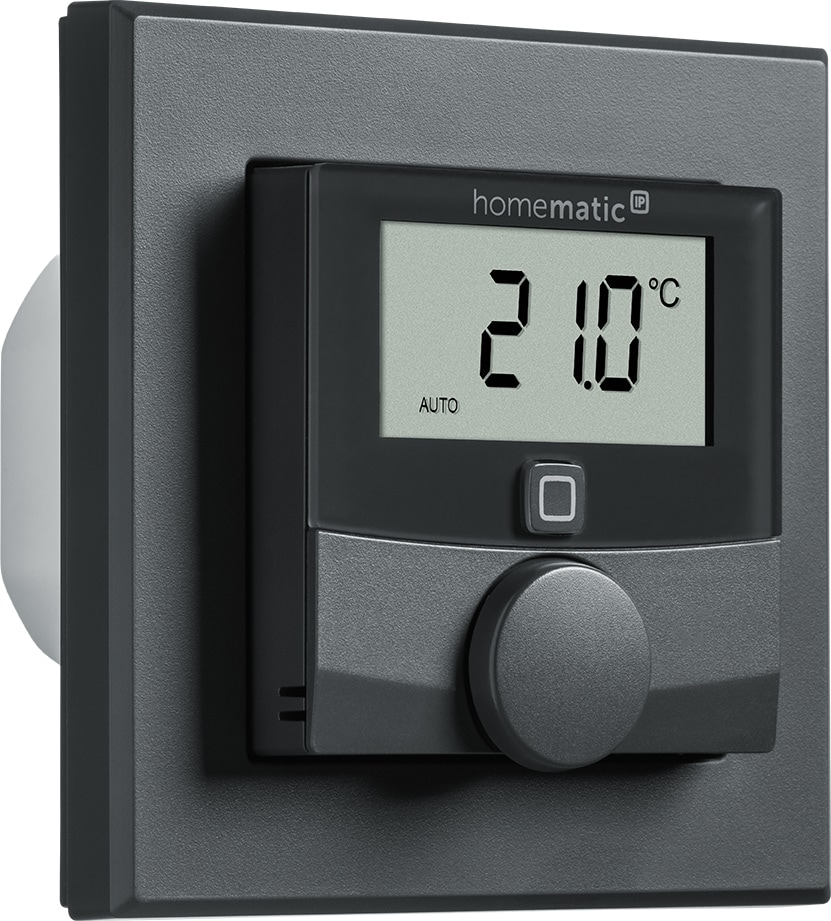 HOMEMATIC IP 159928A0, Wandthermostat mit Schaltausgang, anthrazit HOMEMATIC IP 159928A0, Wandthermostat mit Schaltausgang, anthrazit